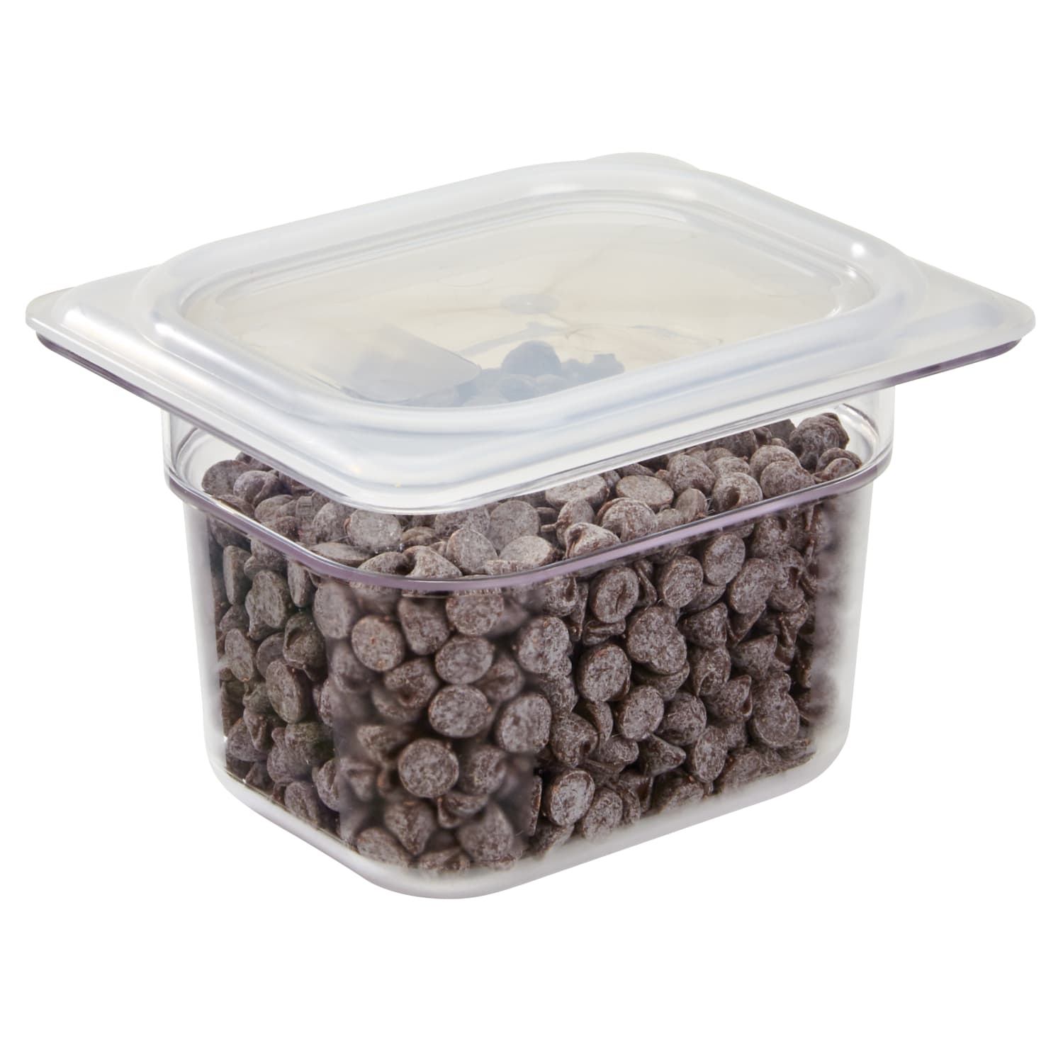 Cambro Translucent GN 1/8 Seal Covers For Food Pans, 3/4inH x 5-3/16inW x 6-5/16inD, Pack Of 6 Covers - Image 3