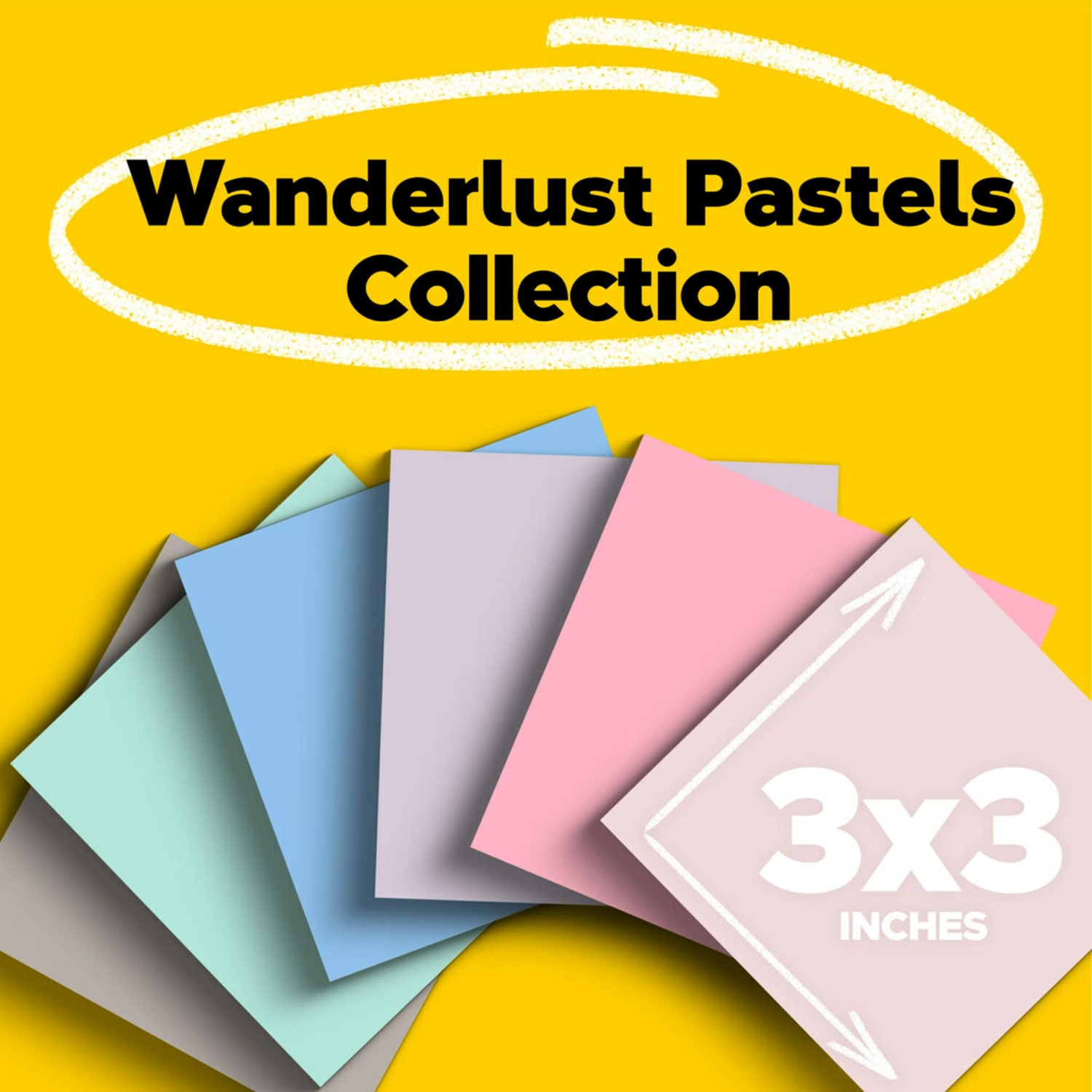 Post-it Super Sticky Recycled Notes, 12 Pads, 3 in x 3 in, 100% Recycled, 2x the Sticking Power, School Supplies and Office Products, Sticky Notes - Image 3