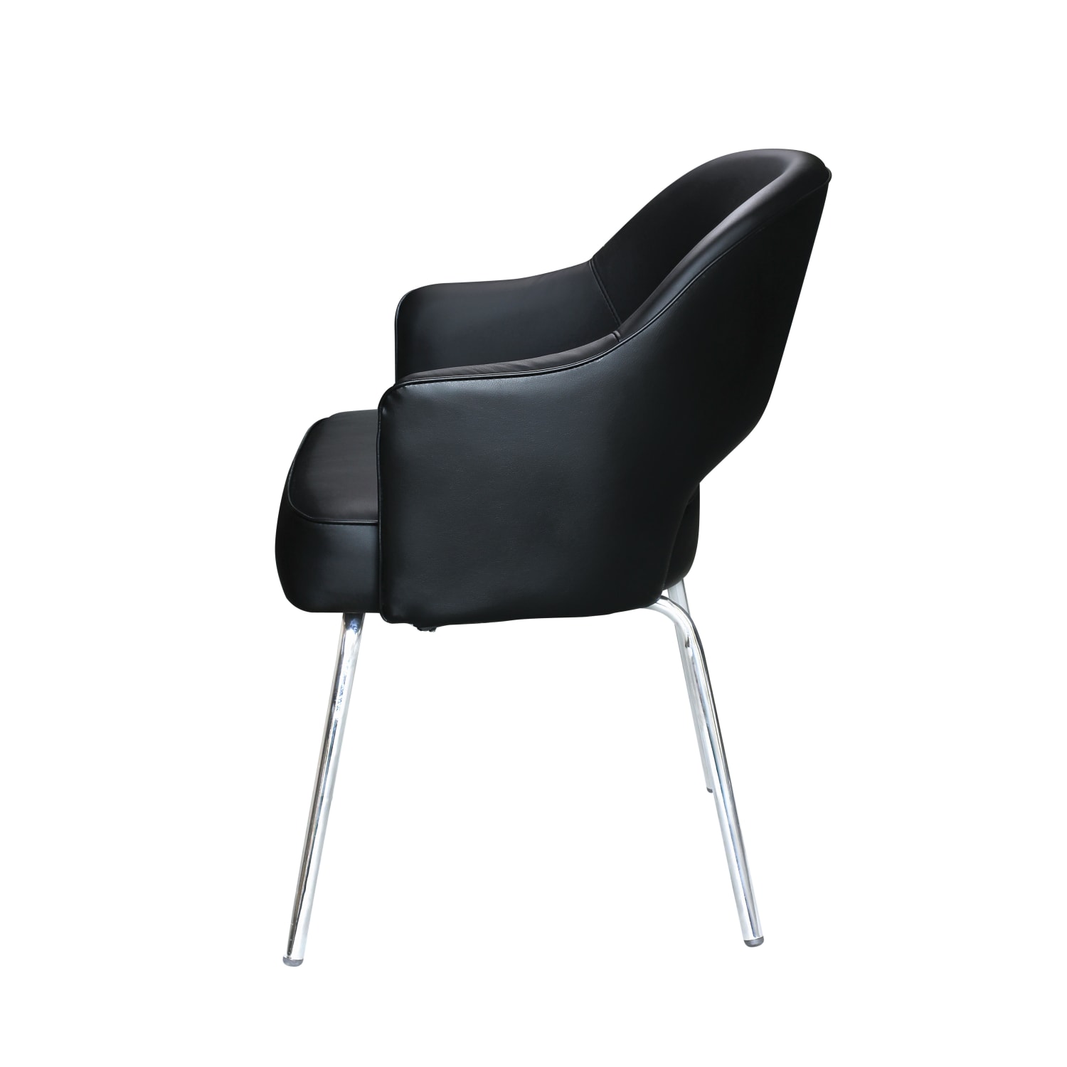 Boss Office Products Guest Chair, Black/Chrome - Image 4