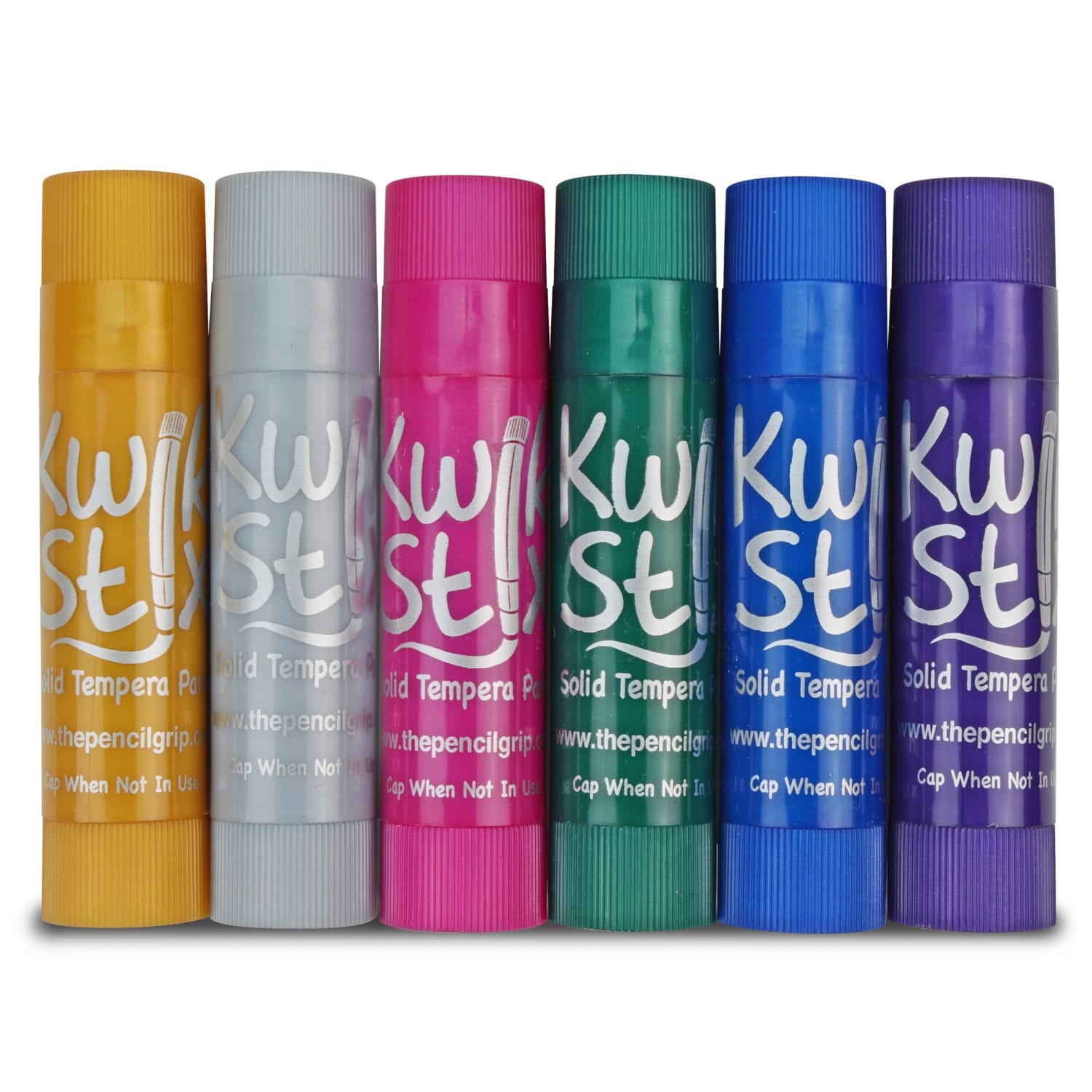The Pencil Grip Kwik Stix Solid Tempera Paint Sticks, Metallic, Pack Of 6 Sticks, Set Of 6 Packs - Image 3