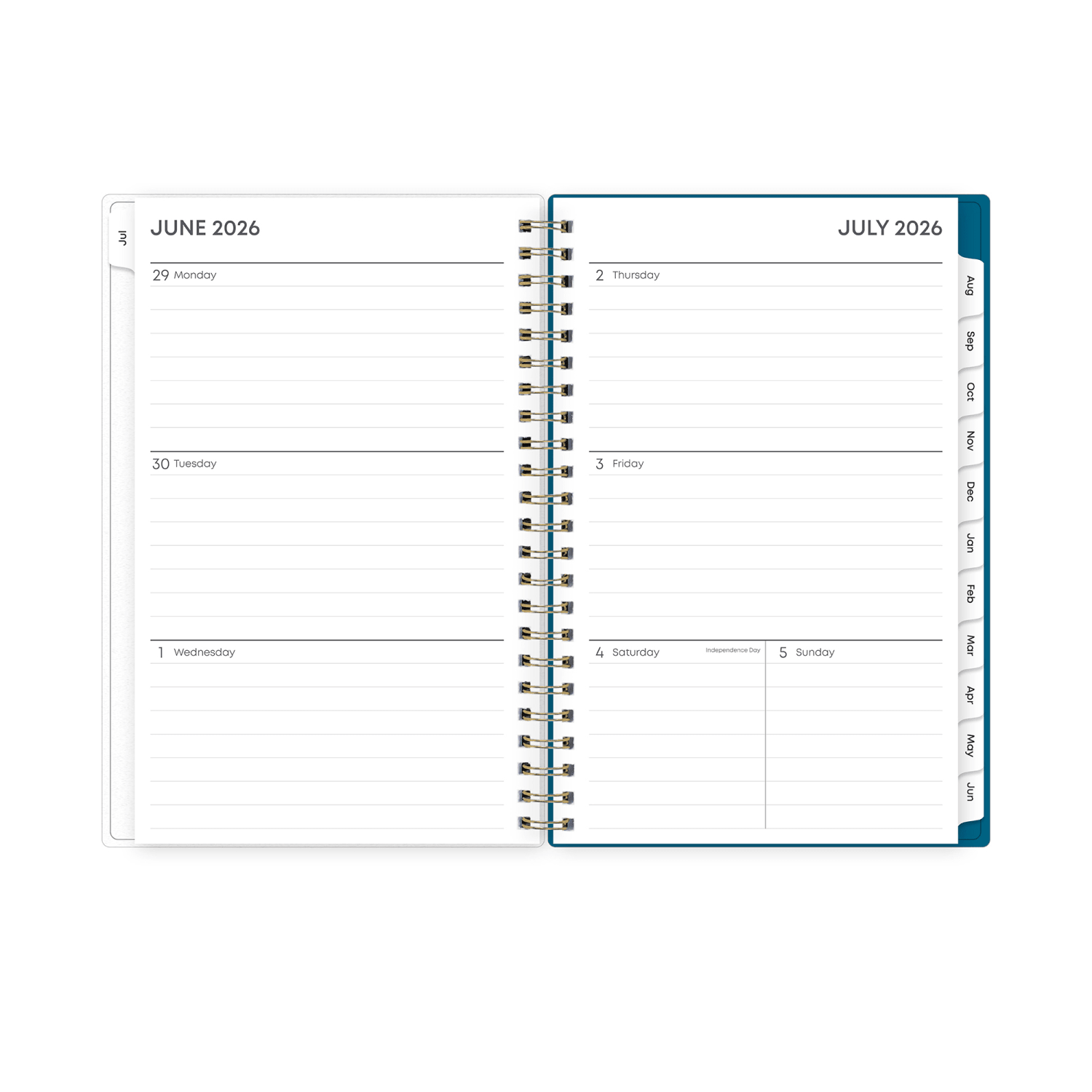 Planning Calendar BS Bakah Blue Frosted PP 5x8 AY26-27 - Image 3