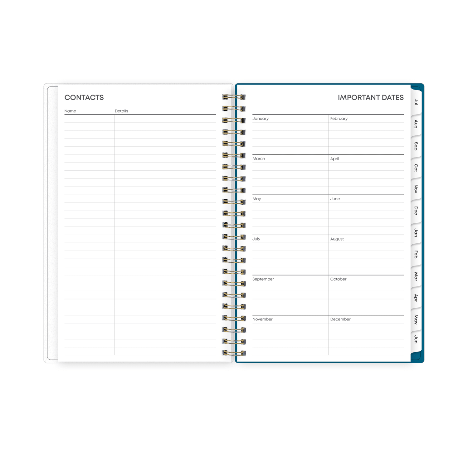 Planning Calendar BS Bakah Blue Frosted PP 5x8 AY26-27 - Image 6