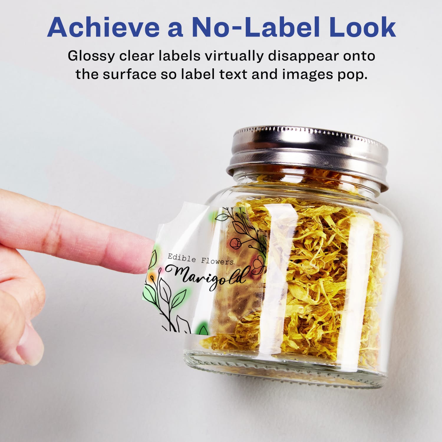 Avery Glossy Permanent Labels With Sure Feed, 94110-CGF10, Square Scalloped, 1-5/8in x 1-5/8in, Clear, Pack Of 200 - Image 3