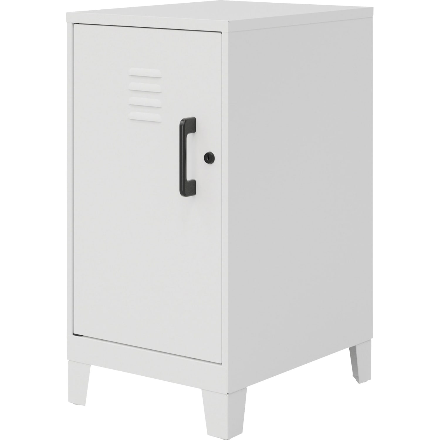LYS SOHO Locker - 2 Shelve(s) - for Office, Home, Classroom, Playroom, Basement, Garage, Cloth, Sport Equipments, Toy, Game - Overall Size 27.5in x 14.3in x 18in - Pearl White - Steel - Image 4