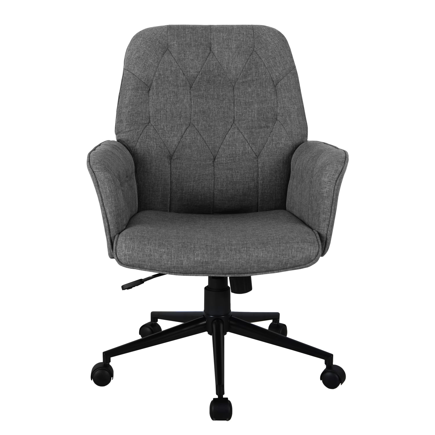 Techni Mobili Ergonomic Fabric Mid-Back Task Chair, Gray - Image 5