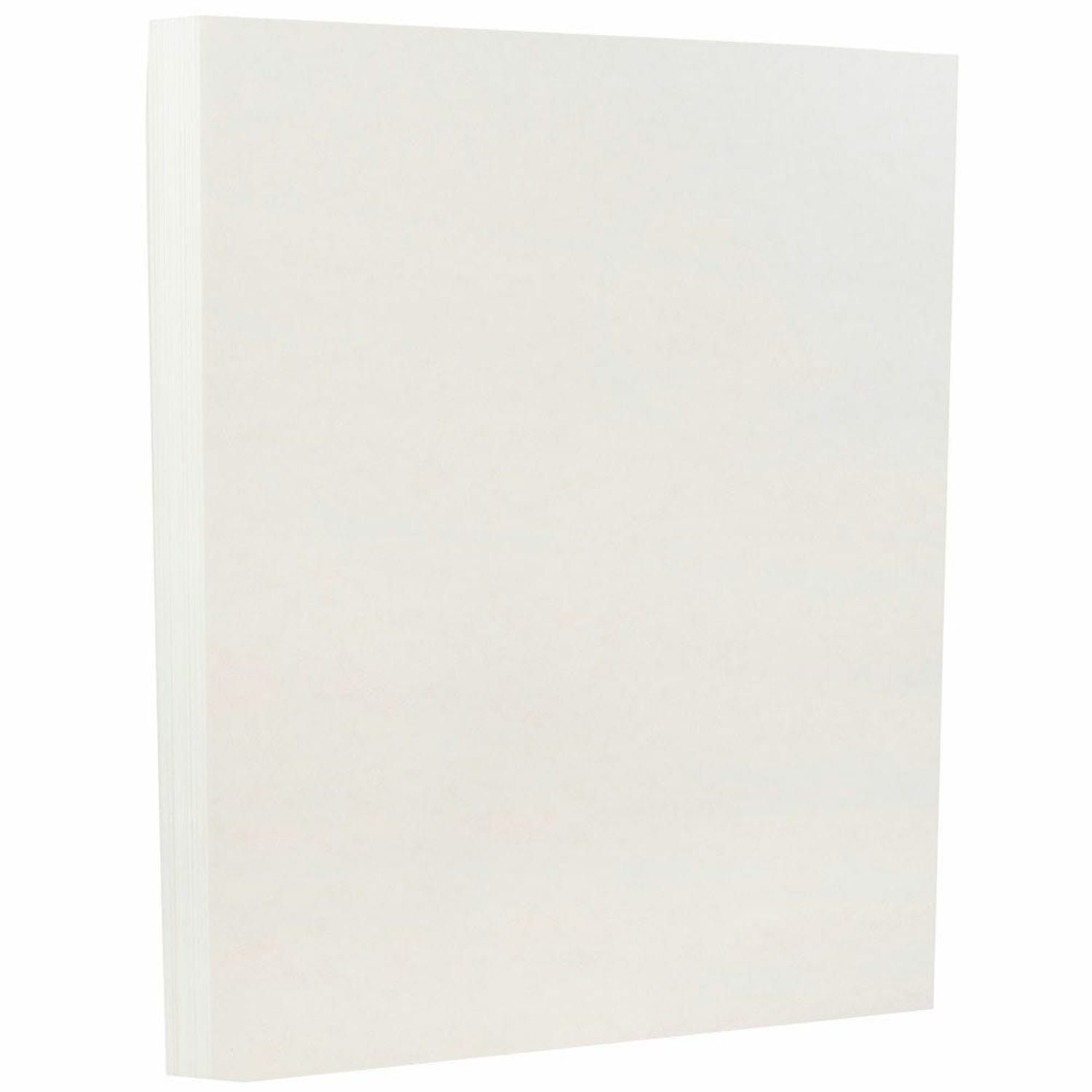 JAM Paper Parchment 24 Lb Paper, Letter Size (8 1/2in x 11in), 30% Recycled, White, Pack Of 100 Sheets
