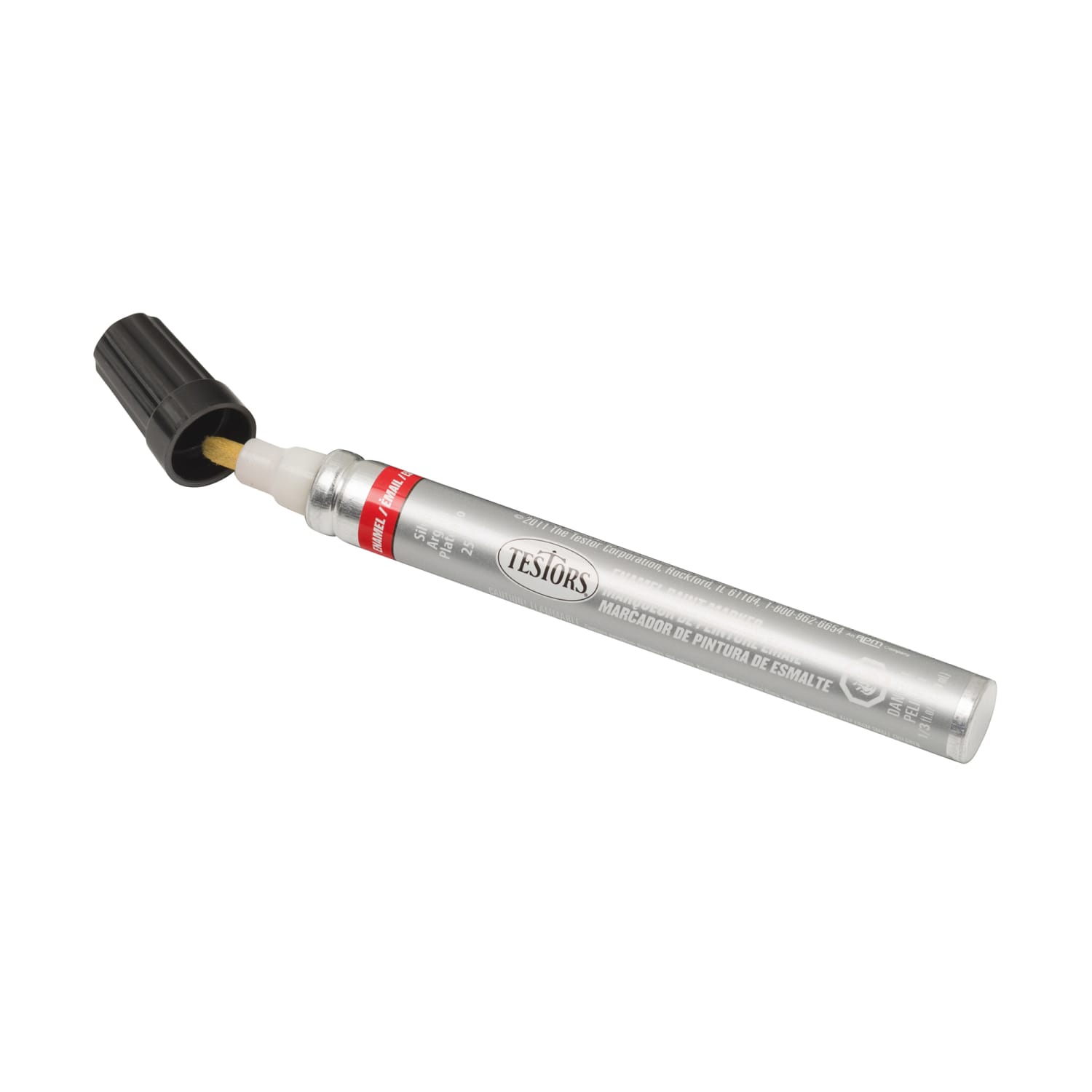 Testors Enamel Markers, 5-5/8in, Silver, Pack Of 12 Markers - Image 3