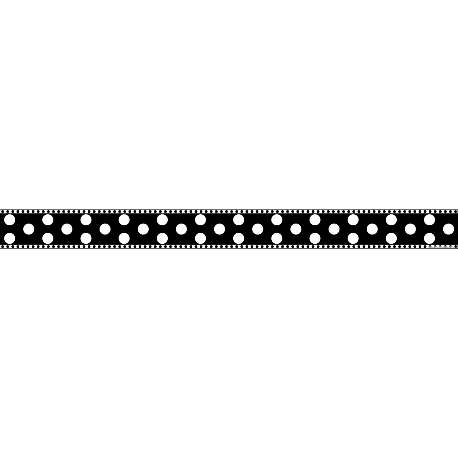 Barker Creek Double-Sided Straight-Edge Border Strips, 3in x 35in, Dots, Pack Of 12 - Image 3