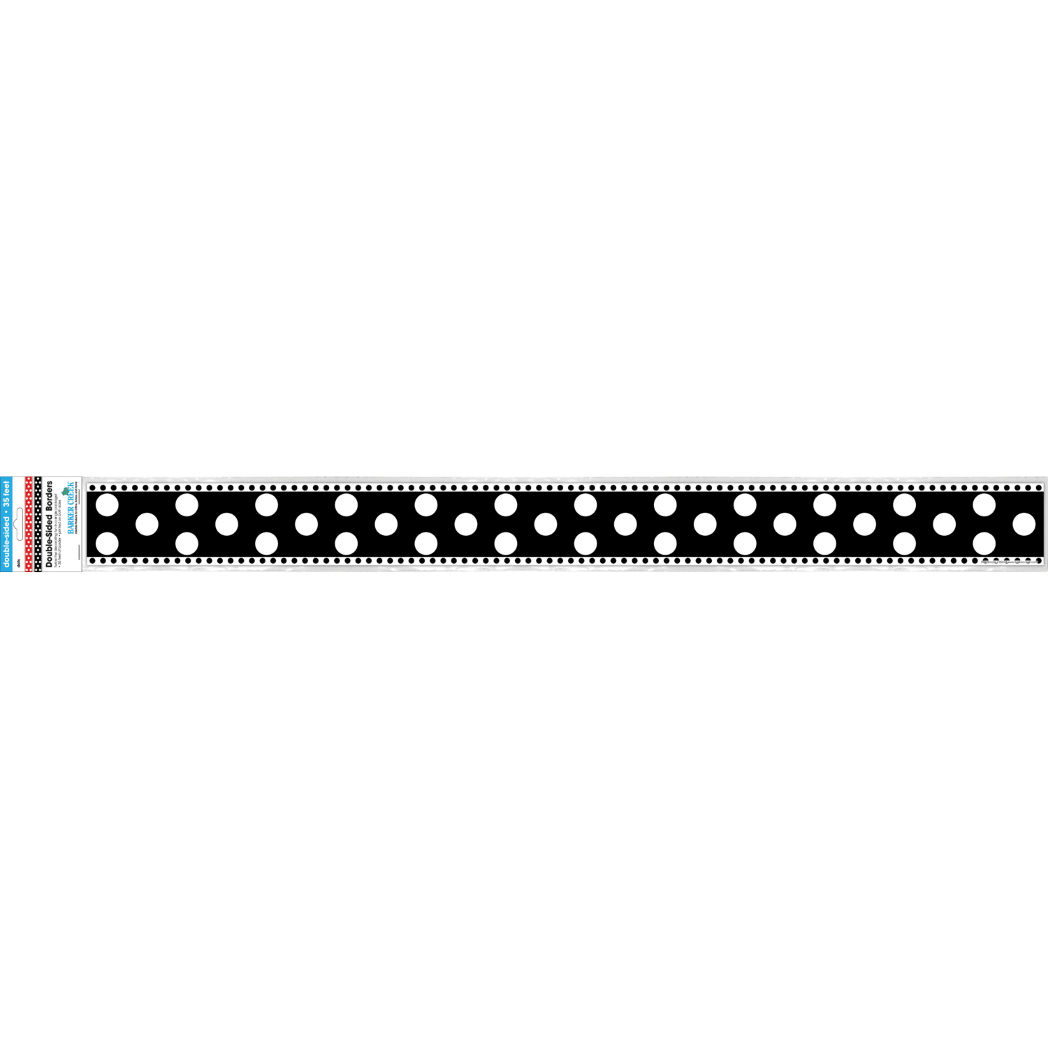 Barker Creek Double-Sided Straight-Edge Border Strips, 3in x 35in, Dots, Pack Of 12 - Image 5