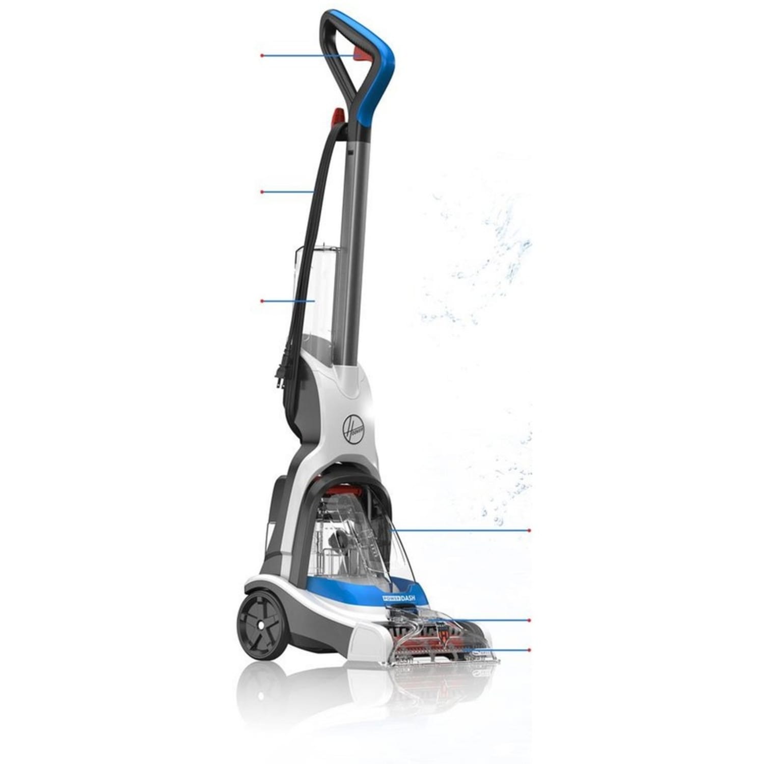 Hoover PowerDash Pet Compact Carpet Cleaner - 2 quart - 2 quart Water Tank Capacity - Nozzle, Brushroll - FH50700 - Image 4