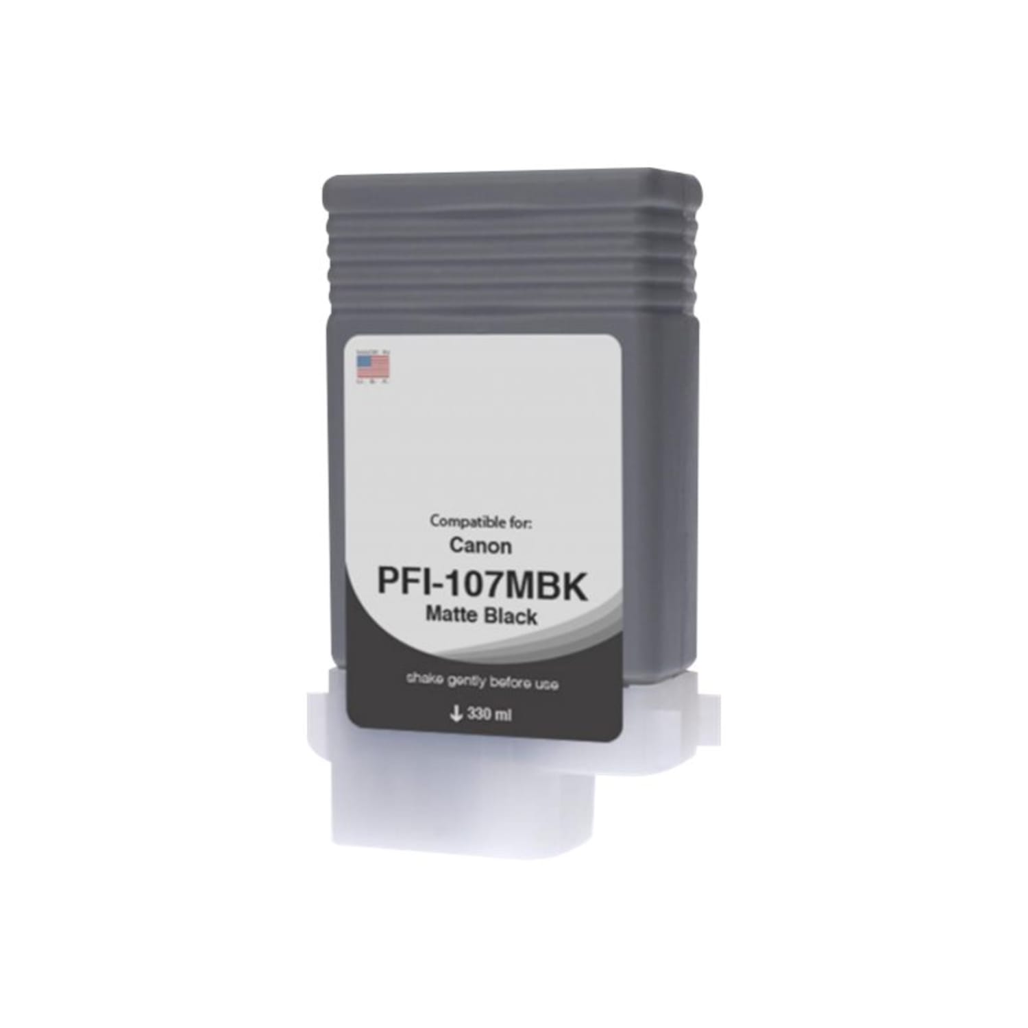 Clover Imaging Group Wide Format - 130 ml - matte black - compatible - box - ink tank (alternative for: Canon 6704B001AA, Canon PF - WCPFI107MB