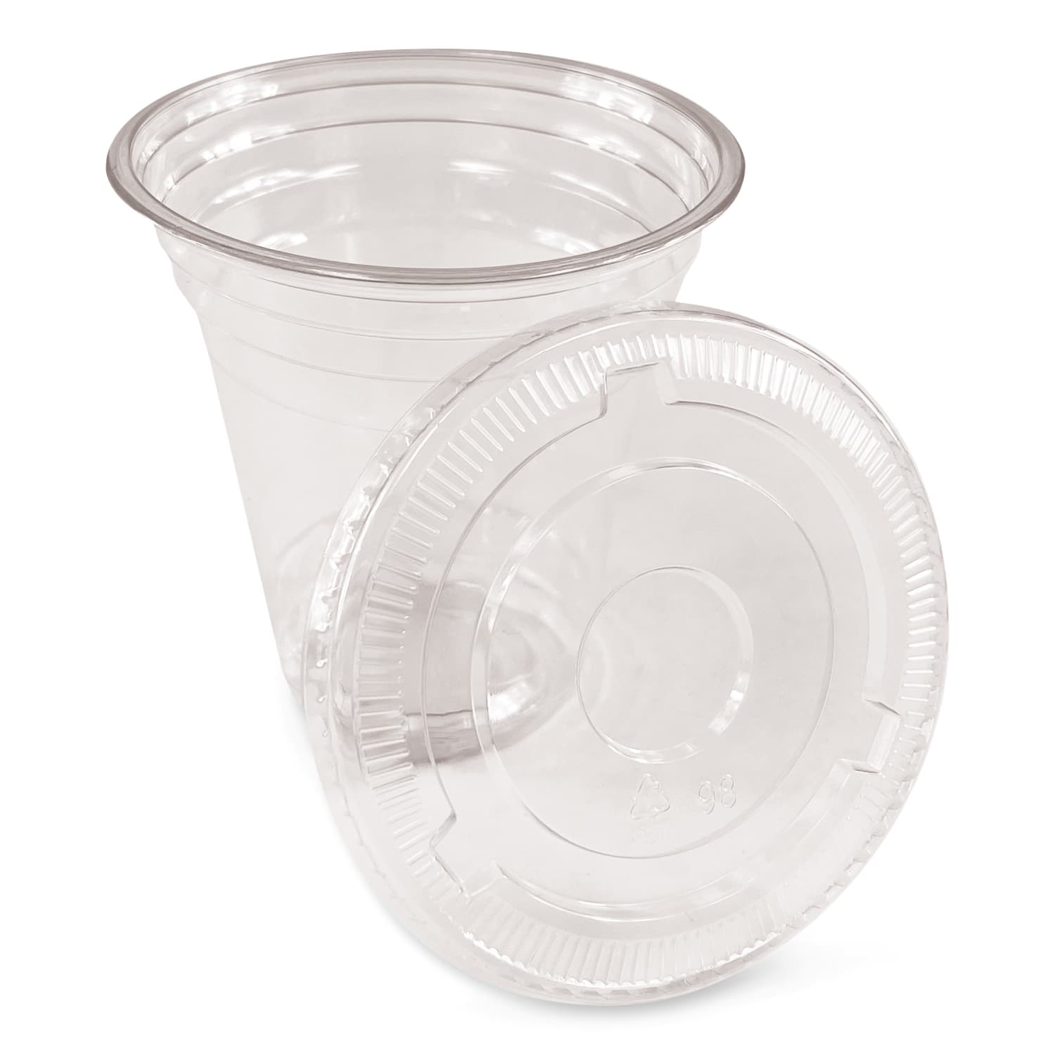 Boardwalk Plastic PET Cups, 14 Oz, Clear, Pack Of 50 Cups - Image 4