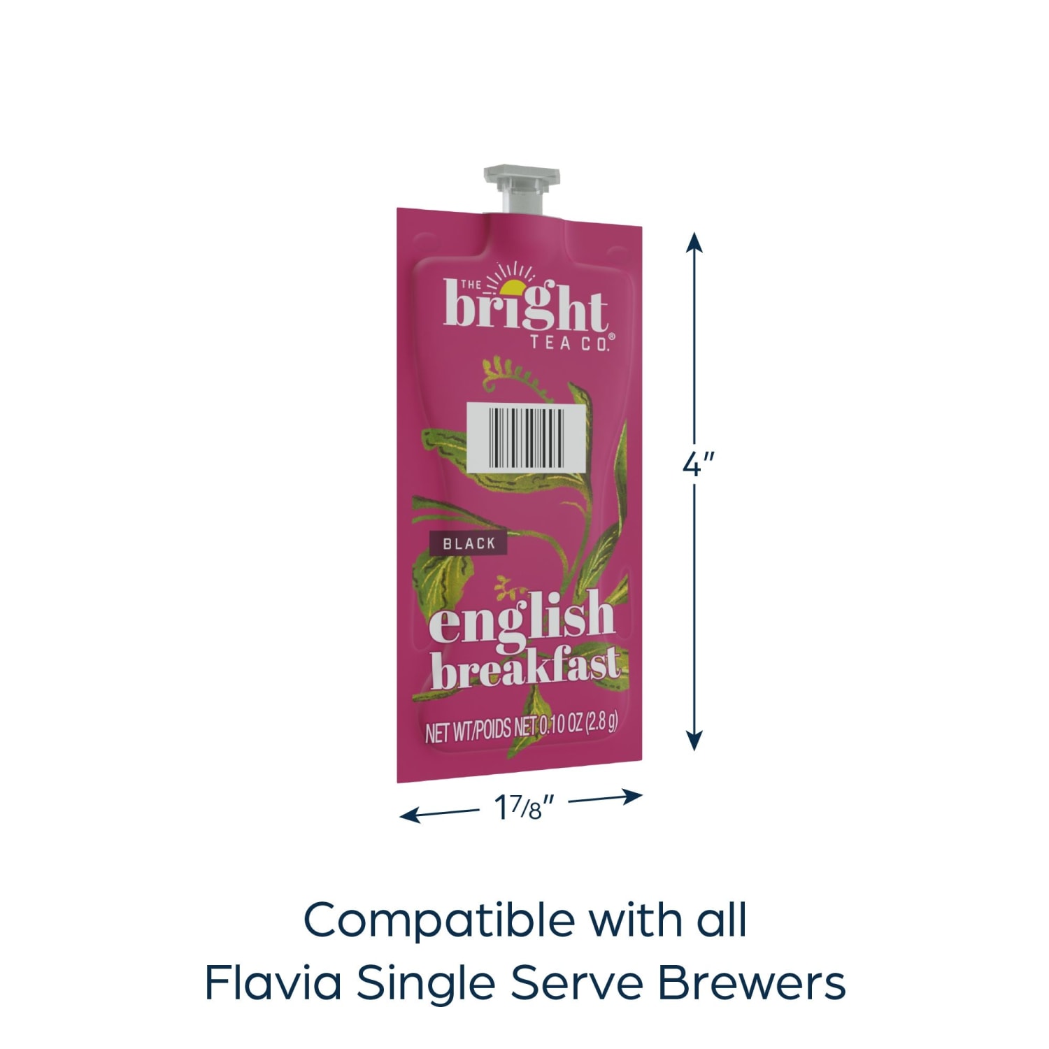 The Bright Tea Co. English Breakfast Tea Single-Serve Freshpacks, 0.25 Oz, Box Of 100 - Image 3