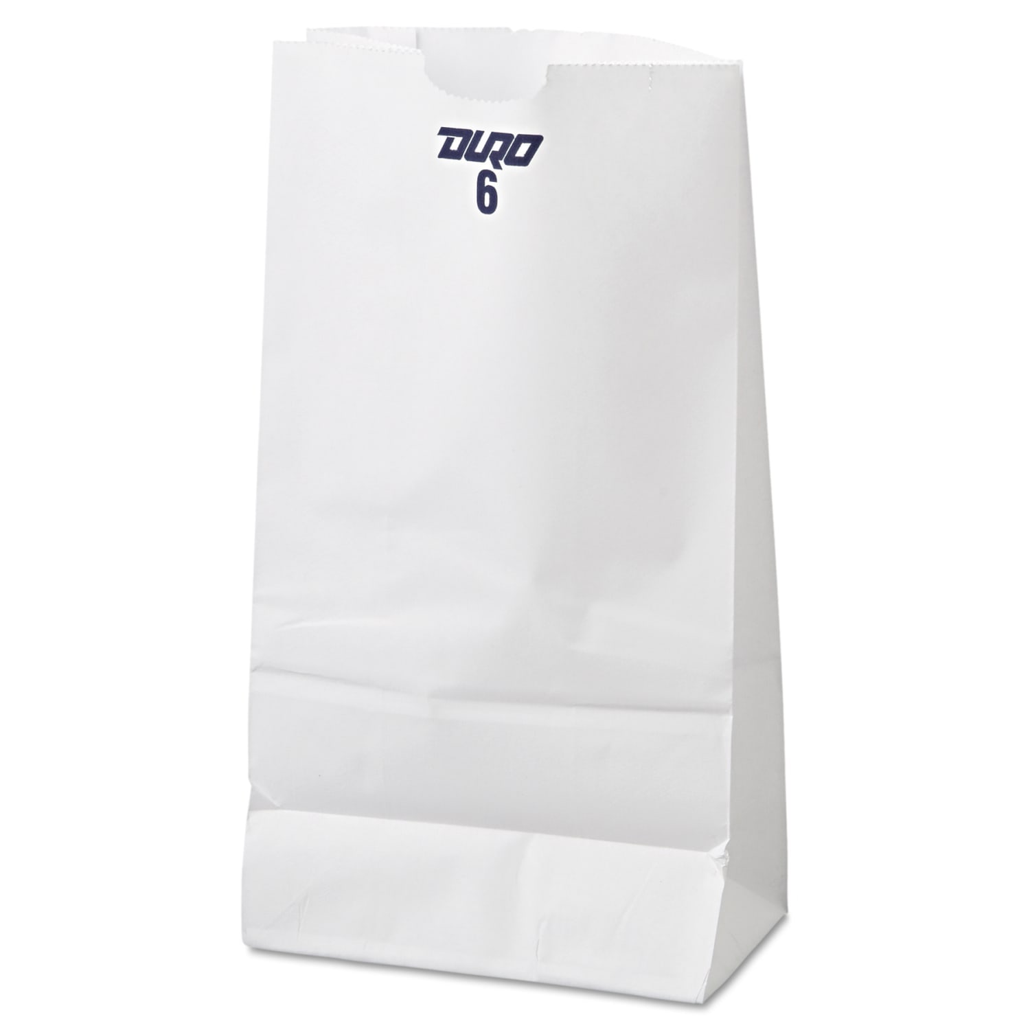 General Paper Grocery Bags, #6, 35 Lb, 11 1/16inH x 6inW x 3 5/8inD, White, Pack Of 500 Bags - Image 4