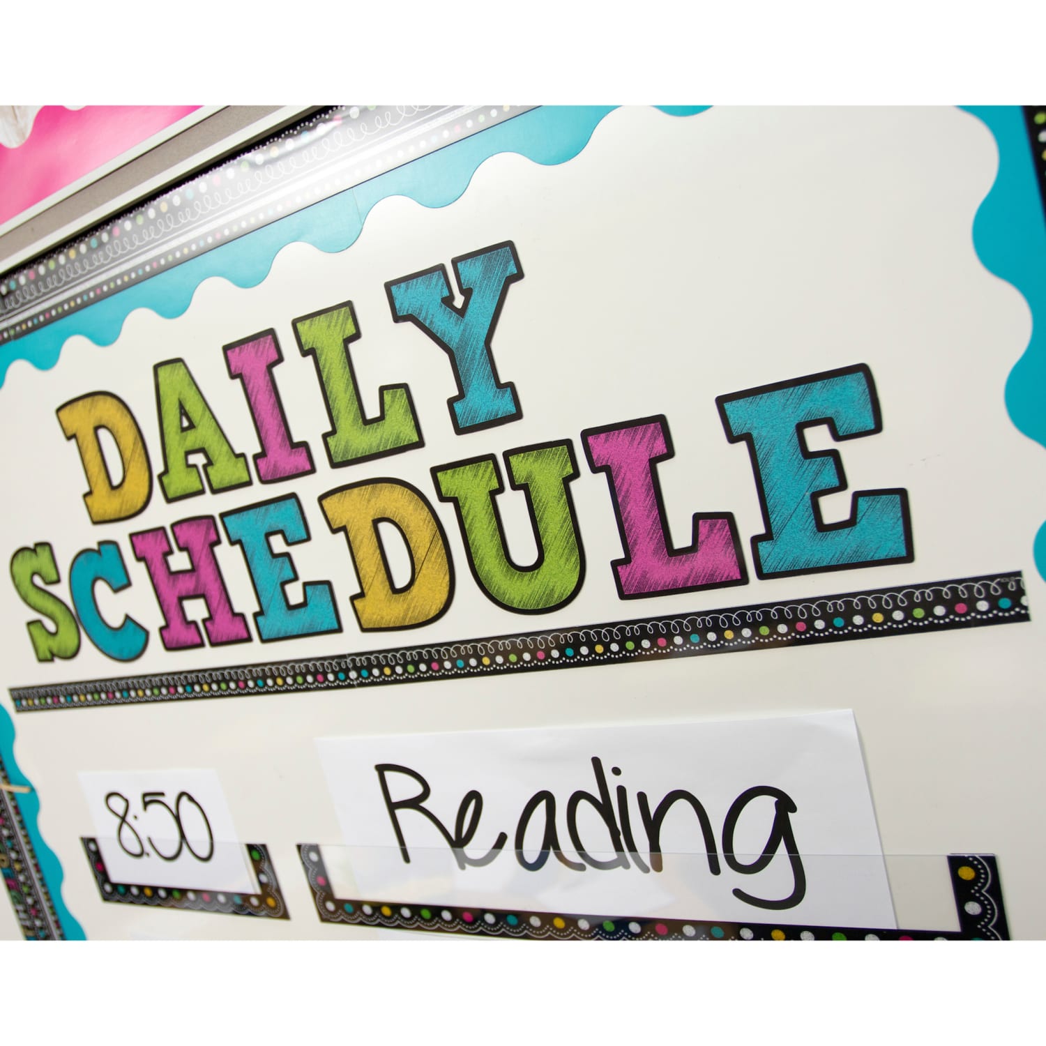 Teacher Created Resources Magnetic Borders, 24in x 1-1/2in, Chalkboard Brights, 12 Boarders Per Pack, Set Of 3 Packs - Image 4