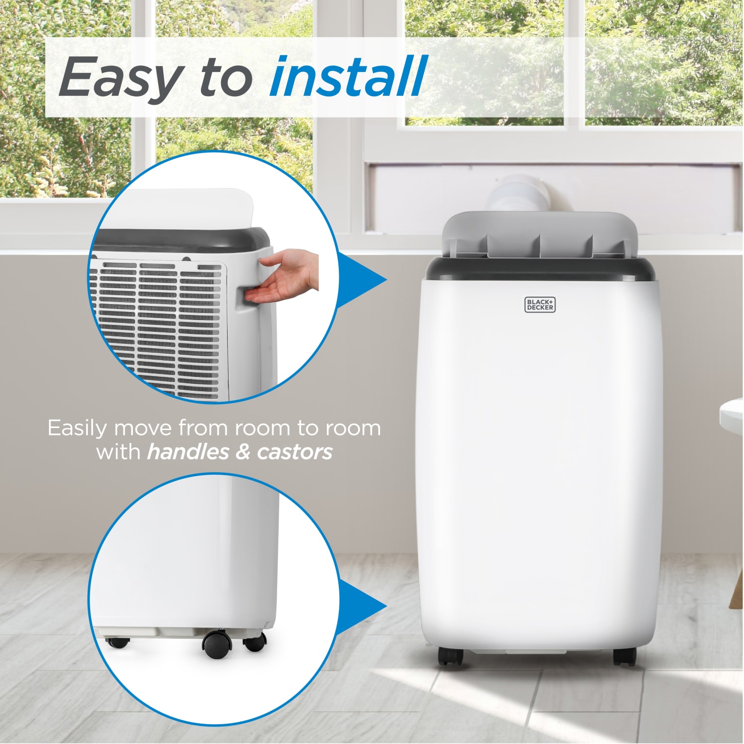 Black+Decker Portable Air Conditioner, 6,000 BTU, White - Image 6