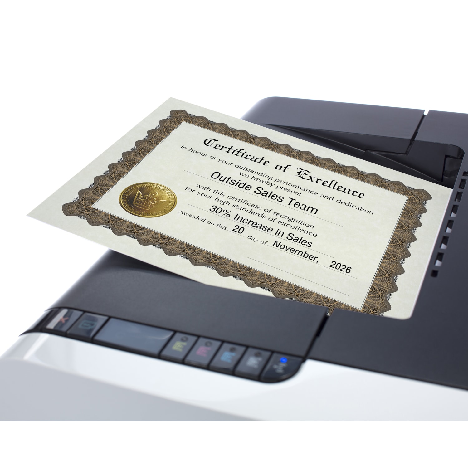 Great Papers! Participation Stock Certificates, 8-1/2in x 11in, Excellence, Pack Of 6 Certificates - Image 6