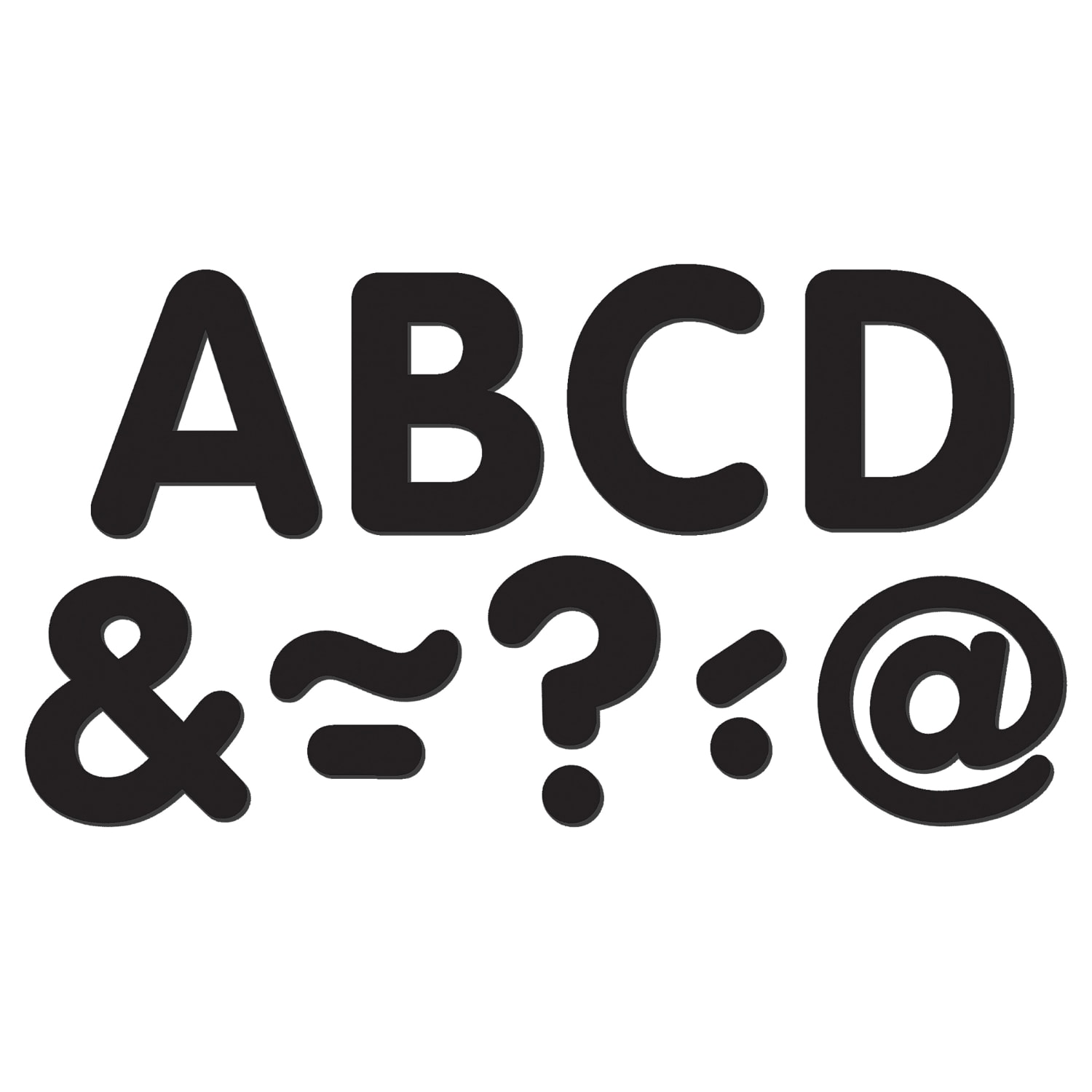 Teacher Created Resources Magnetic Letters, 2in, Black, 87 Pieces Per Pack, Set Of 3 Packs - Image 3