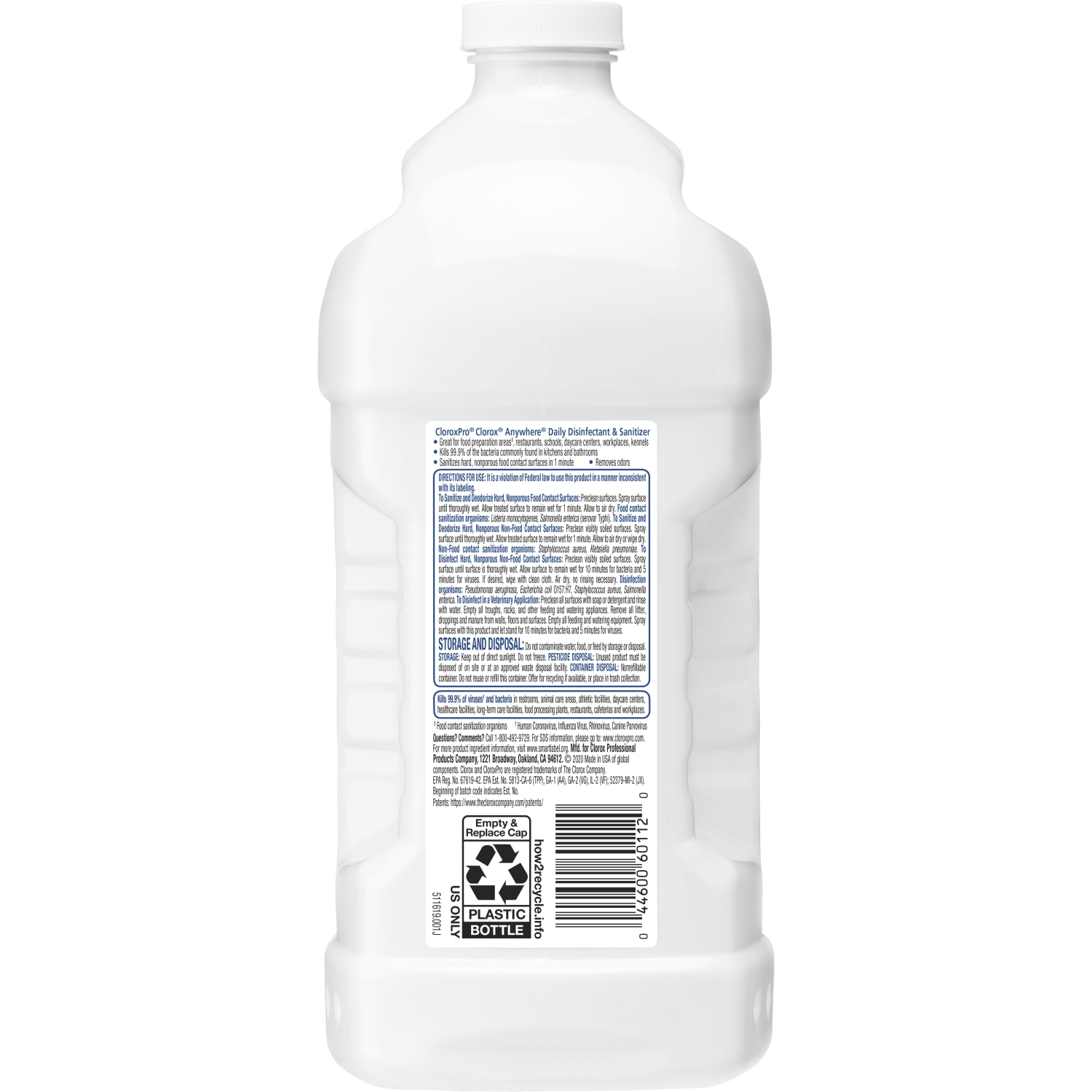 CloroxPro Clorox Commercial Solutions Anywhere Hard Surface Sanitizing Spray, 64 Oz - Image 5