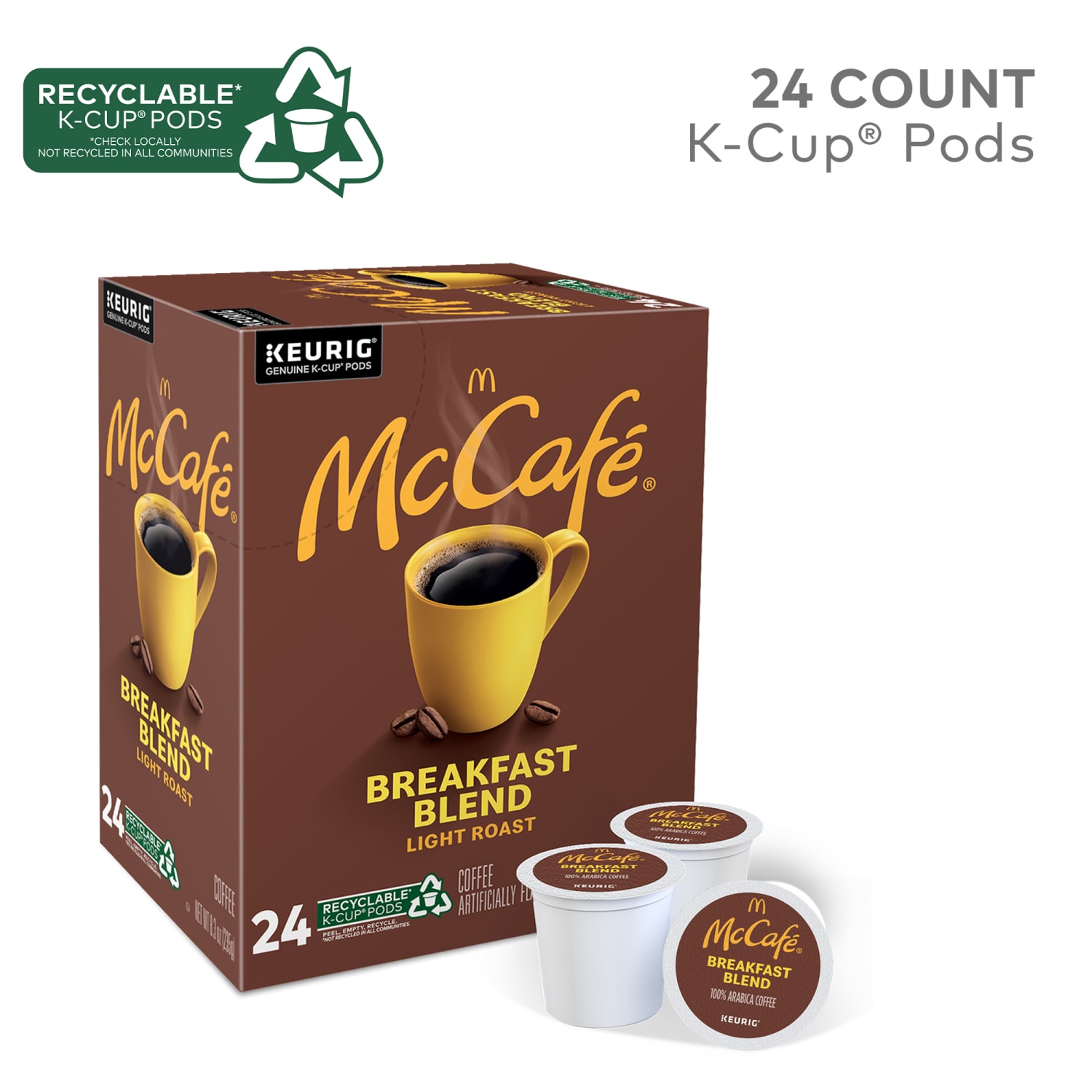 McCafe Breakfast Blend Coffee, K-Cups, Box Of 24 Pods, Case Of 4 Boxes - Image 4