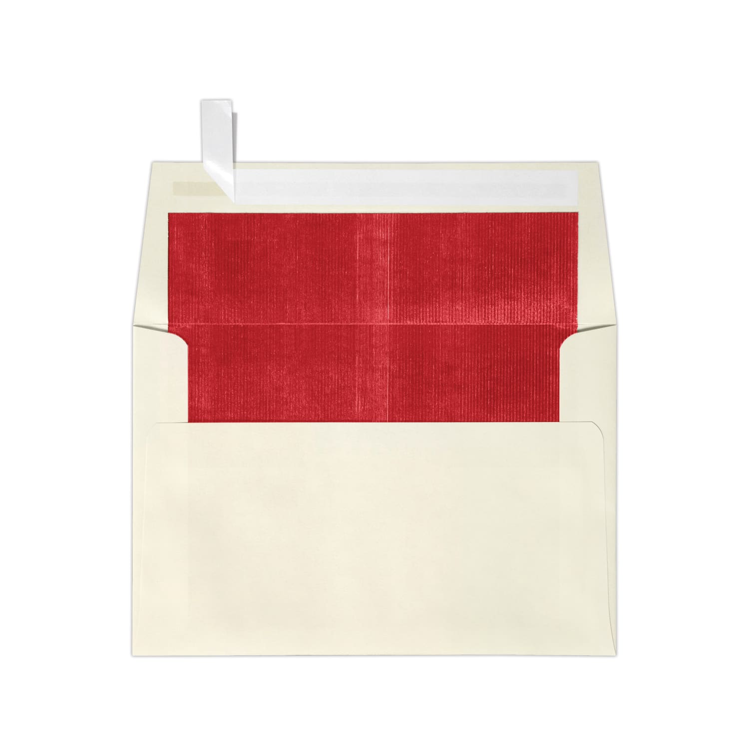 LUX Foil-Lined Invitation Envelopes A4, Peel & Press Closure, Natural/Red, Pack Of 500 - Image 3