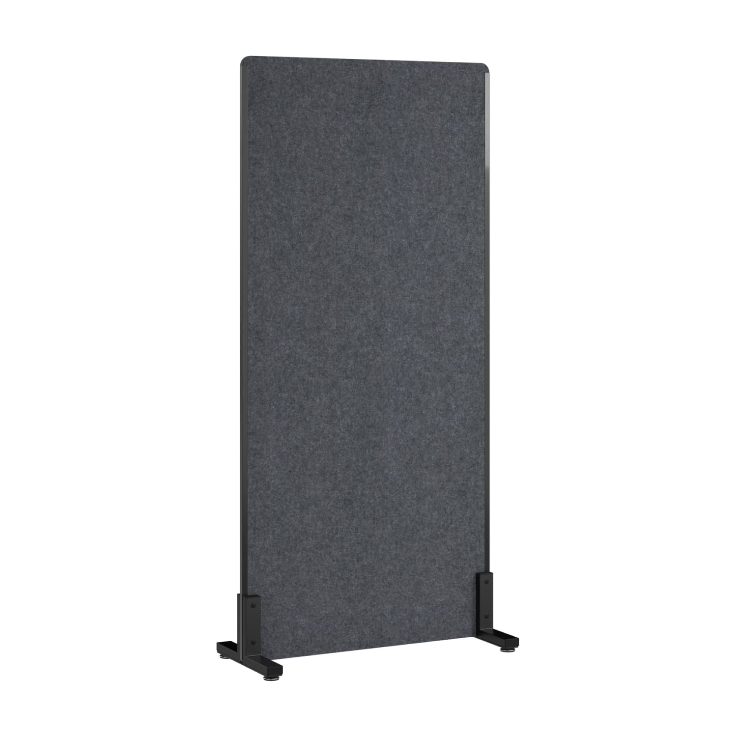 WorkPro Motiva Freestanding Privacy Screen, 72inH x 34inW x 15inD, Cool Charcoal, Standard Delivery - Image 6