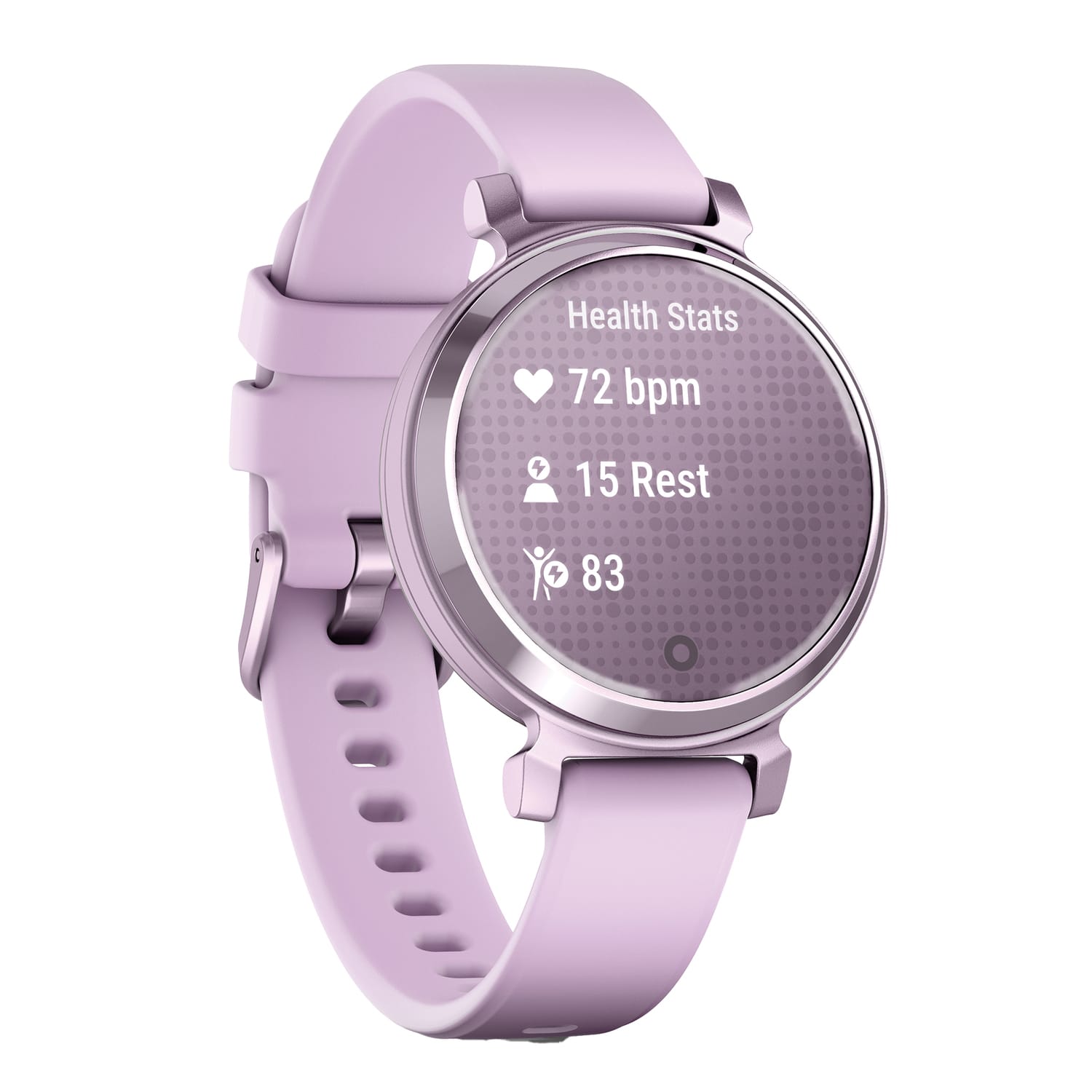 Garmin Lily 2 Health And Fitness Smartwatch With Anodized Aluminum Bezel/Case And Silicone Band, Metallic Lilac - Image 3