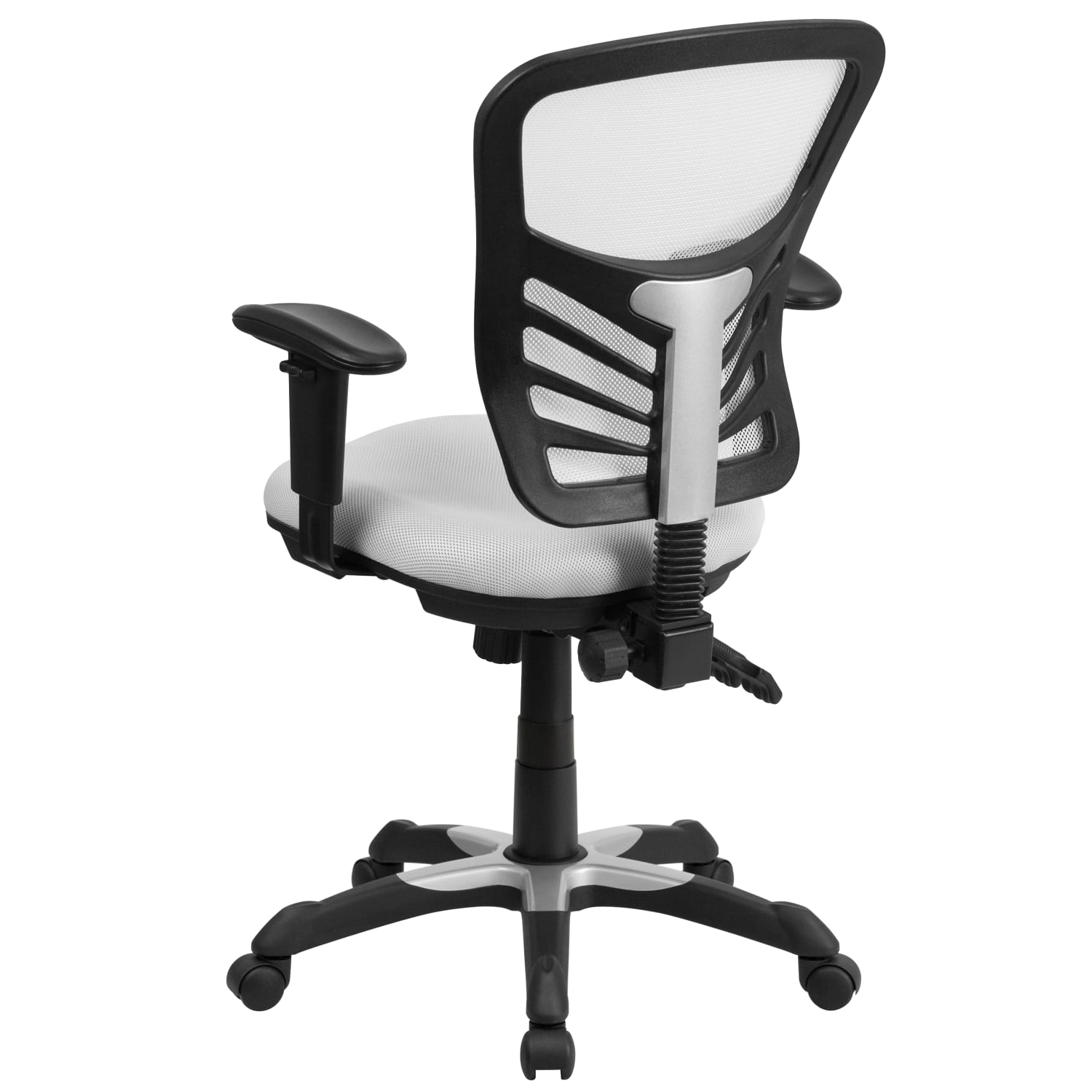 Flash Furniture Ergonomic Mesh MidBack Swivel Task Chair WhiteBlack PopularChairscom Flash Furniture Ergonomic Mesh Mid Back Swivel Task Chair WhiteBlack PopularChairscom