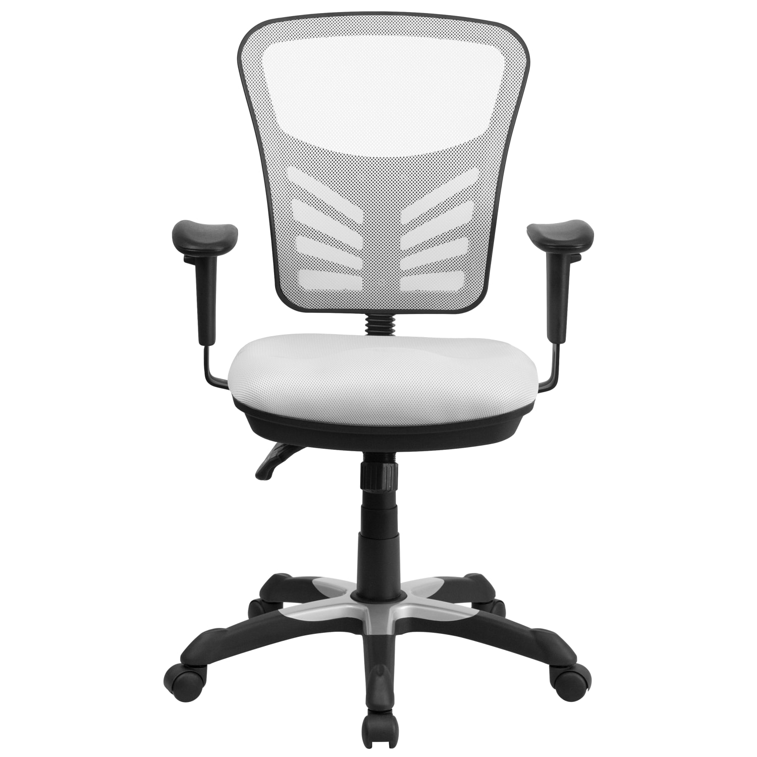Flash Furniture Ergonomic Mesh MidBack Swivel Task Chair WhiteBlack PopularChairscom Flash Furniture Ergonomic Mesh Mid Back Swivel Task Chair WhiteBlack PopularChairscom