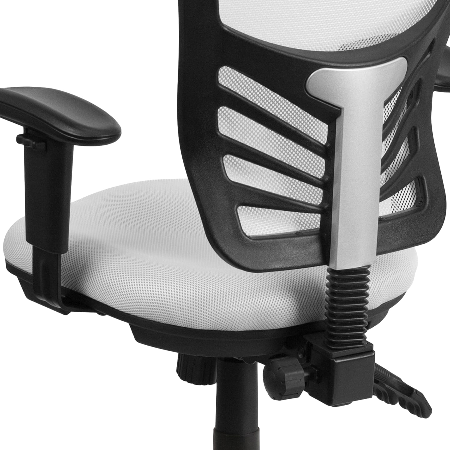Flash Furniture Ergonomic Mesh MidBack Swivel Task Chair WhiteBlack PopularChairscom Flash Furniture Ergonomic Mesh Mid Back Swivel Task Chair WhiteBlack PopularChairscom