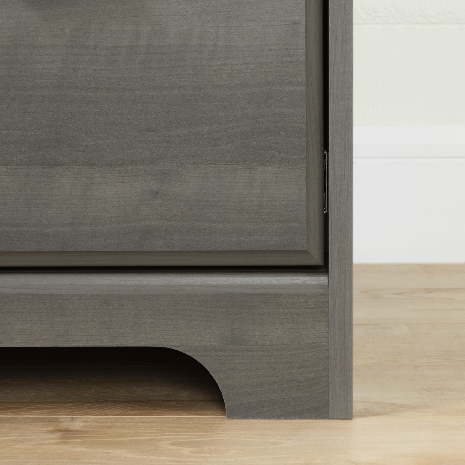 South Shore Versa 45inW Computer Desk With Hutch, Gray Maple - Image 6