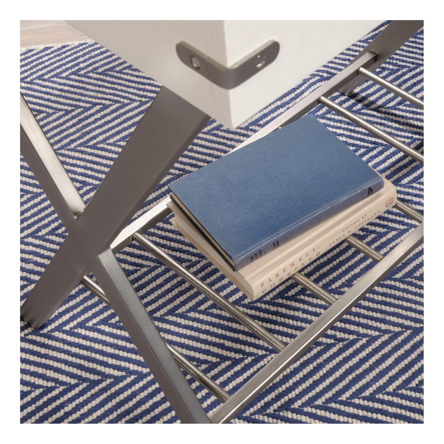 Sauder Vista Key Tray-Style Side Table, 23-13/16inH x 22-1/2inW x 16-1/2inD, Pearl Oak/Blaze Acacia - Image 6