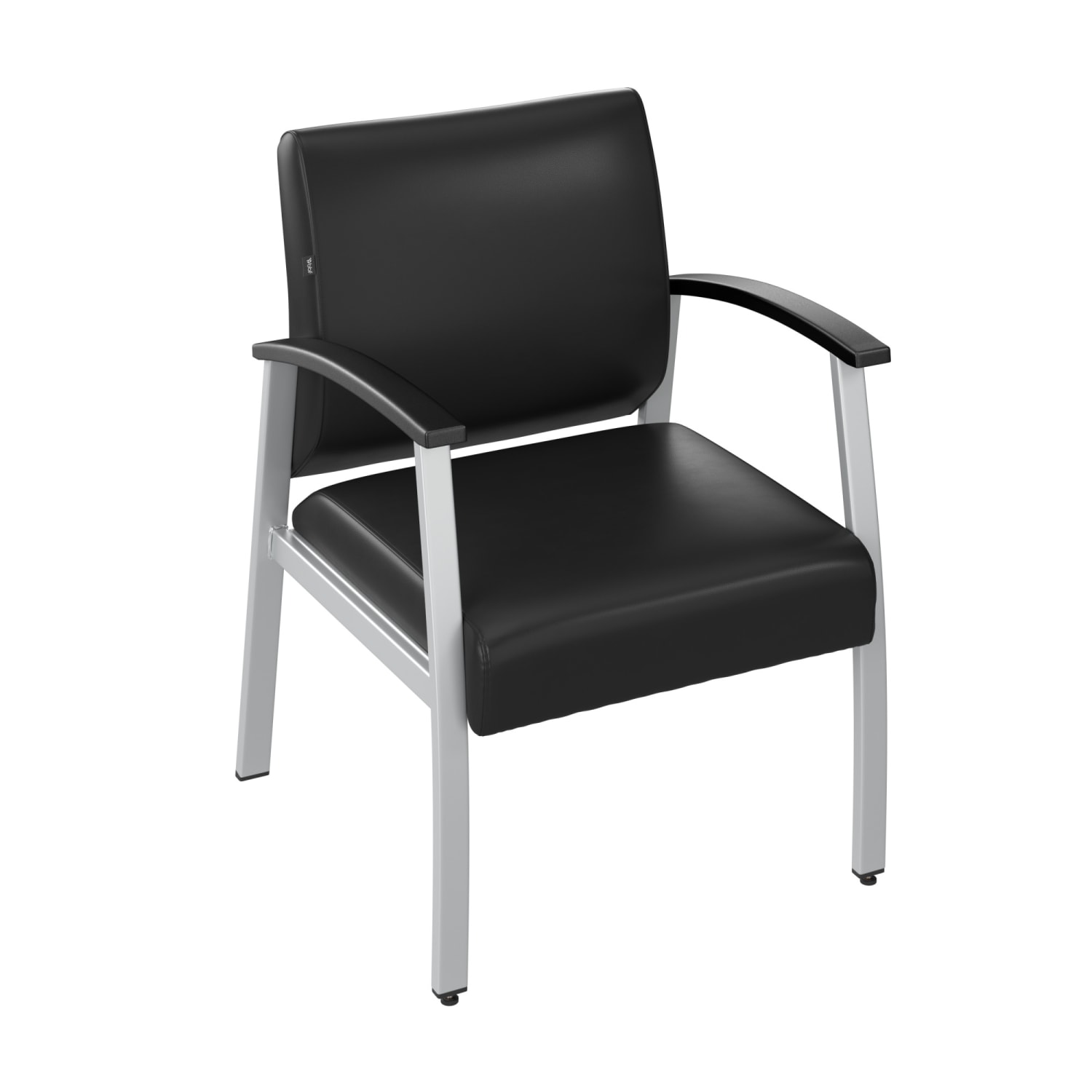 Bush Business Furniture Arrive Waiting Room Guest Chair With Arms, Black, Standard Delivery - Image 3