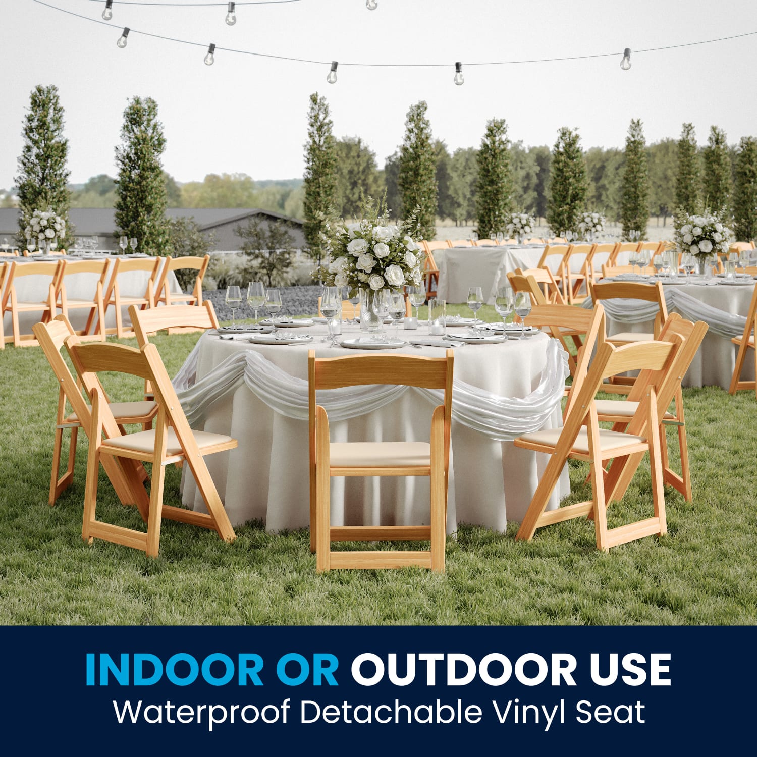Flash Furniture HERCULES Series Wood Folding Chairs With Vinyl Padded Seats Natural Pack Of 2 Chairs PopularChairscom