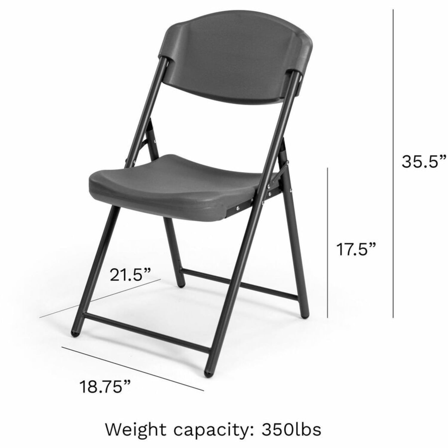 Iceberg Rough N Ready Blow Molded Folding Chairs  High density Polyethylene HDPE Seat Material  Hig  64037 PopularChairscom