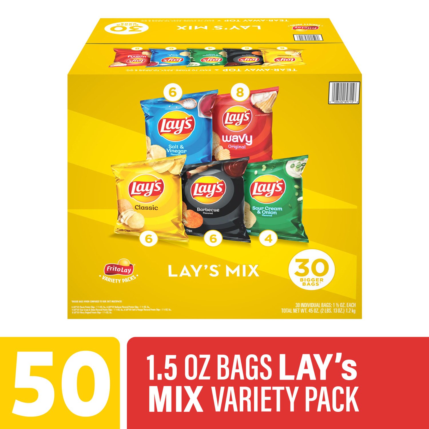 Frito-Lay Potato Chip Variety Mix, 1.5 Oz, Total Qty 30 - Image 3