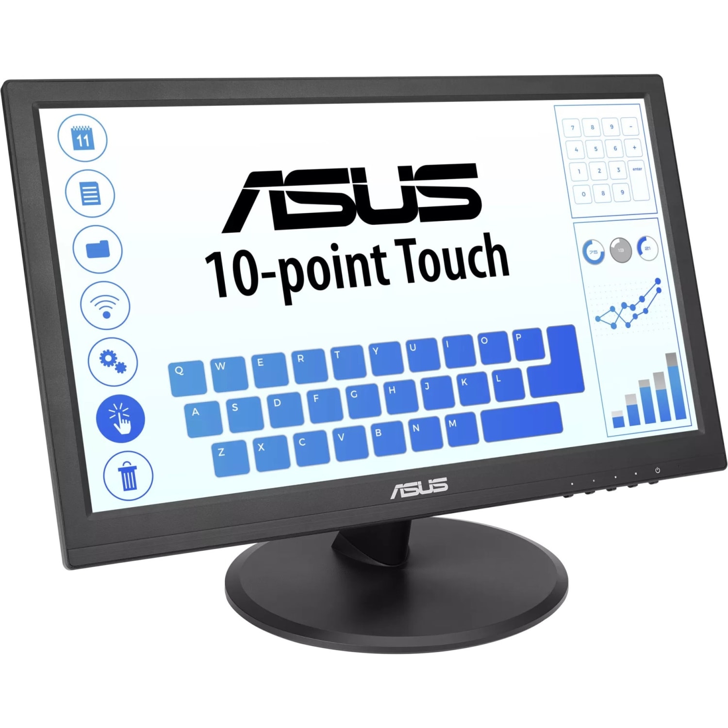 Asus VT168HR 16in Class LCD Touchscreen Monitor - 16:9 - 5 ms - 15.6in Viewable - Projected Capacitive - VT168HR - Image 3