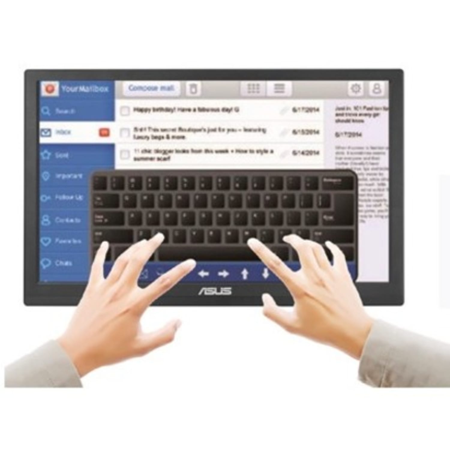 Asus VT168HR 16in Class LCD Touchscreen Monitor - 16:9 - 5 ms - 15.6in Viewable - Projected Capacitive - VT168HR - Image 6