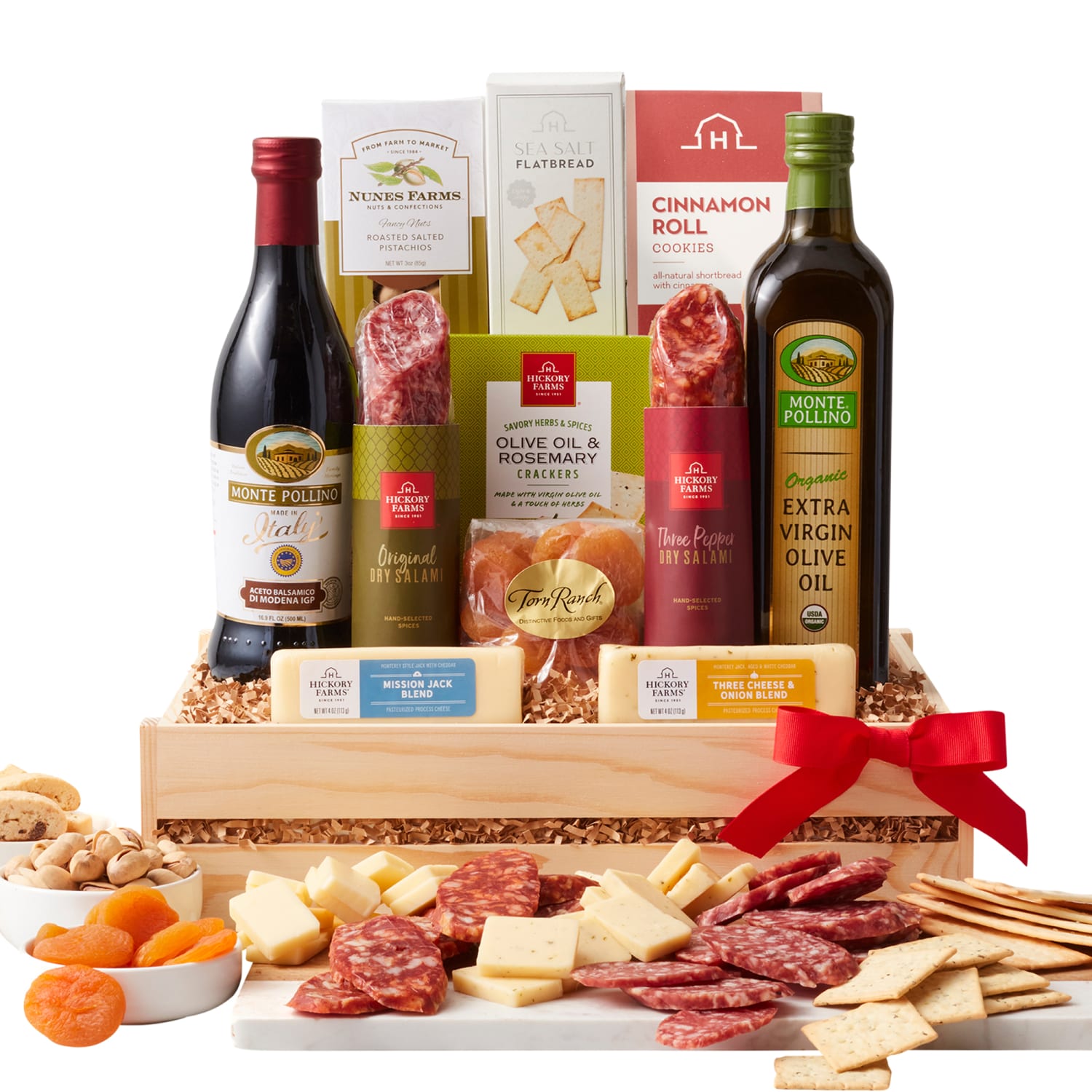 Hickory Farms - Deluxe Meat and Cheese Gift Crate - 11 items