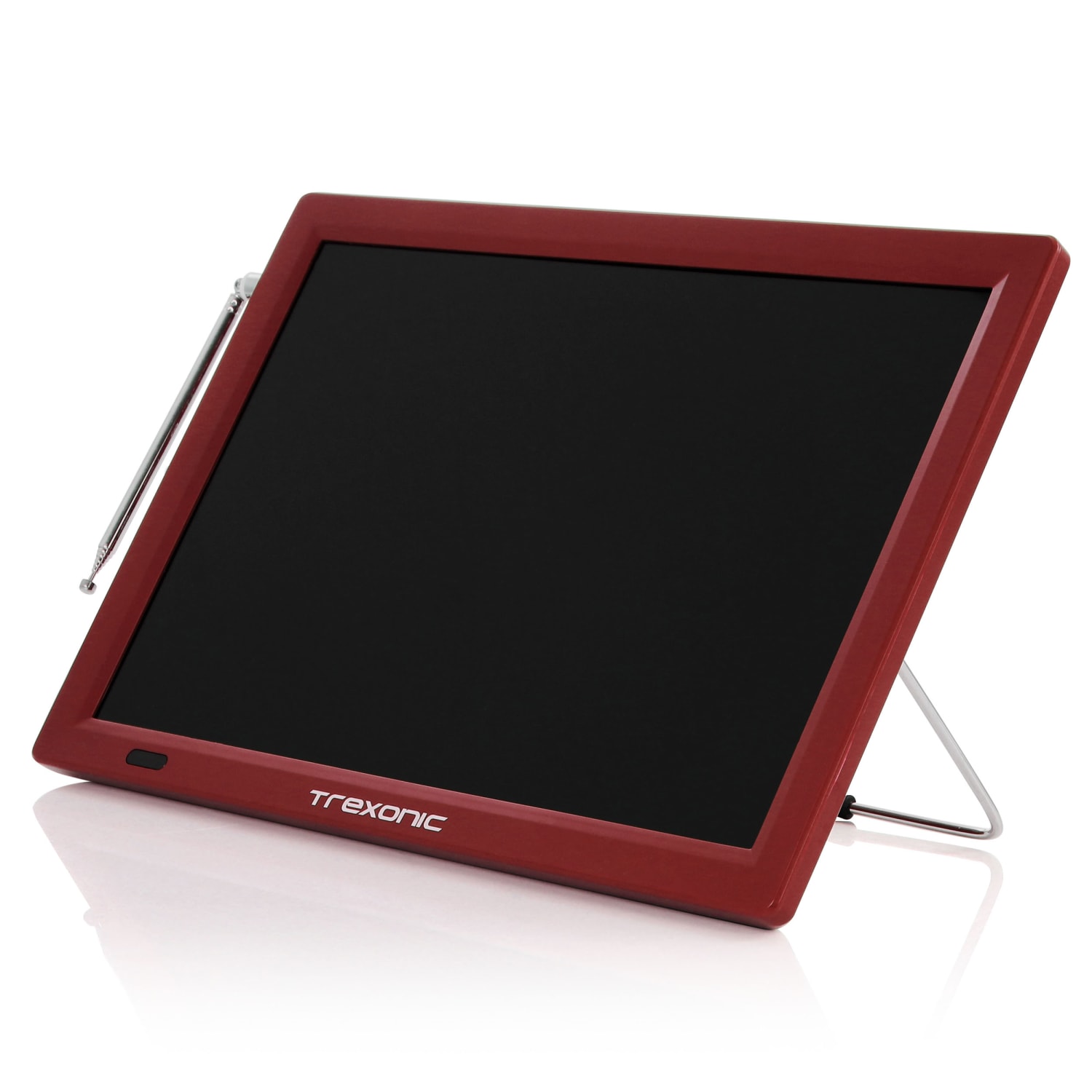 Trexonic Portable Rechargeable 14in LED TV With HDMI And Built-In Digital Tuner, Red, 995115778M - Image 5