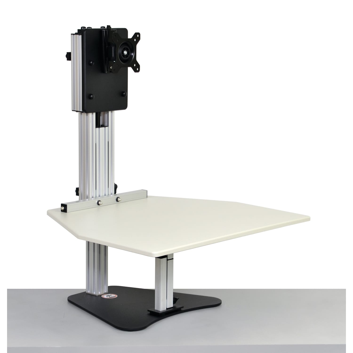 Ergo Desktop Kangaroo Pro 28inW Adjustable Height Desk Converter, Putty - Image 4