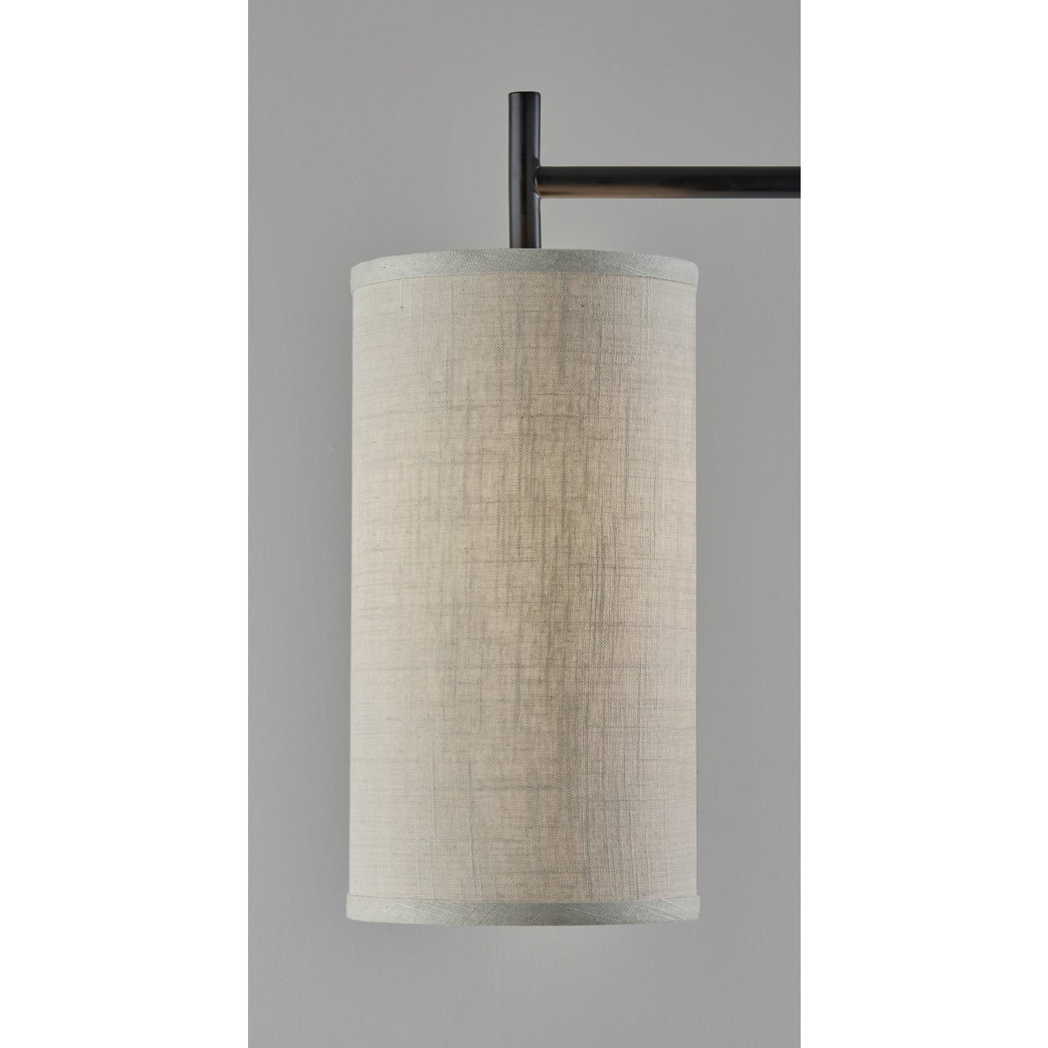 Adesso Simplee Zion Floor Lamp, 65inH, Beige Textured Fabric Shade/Black Base - Image 5