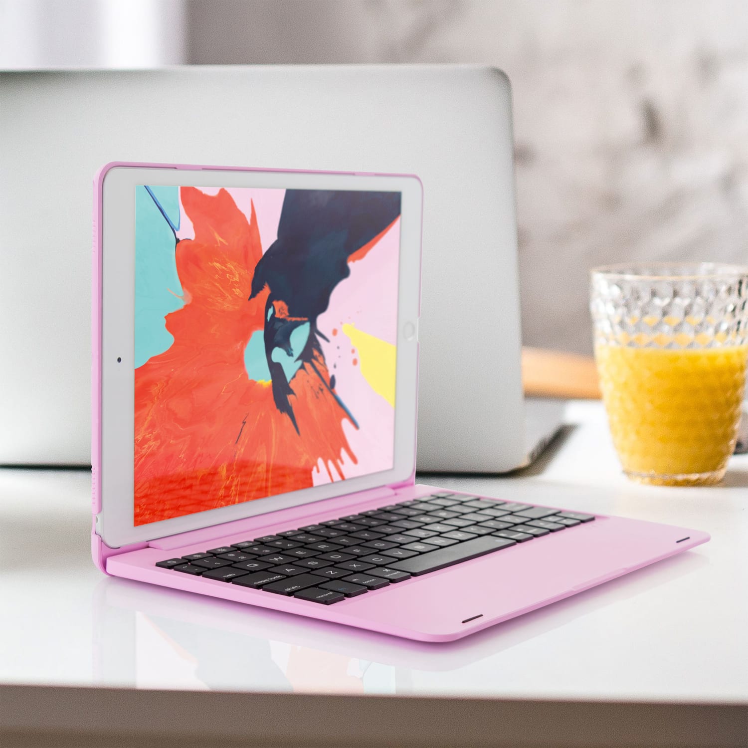 MGear Hard Shell Bluetooth Wireless Keyboard For iPad, Blush/Pink, 995114196M - Image 6