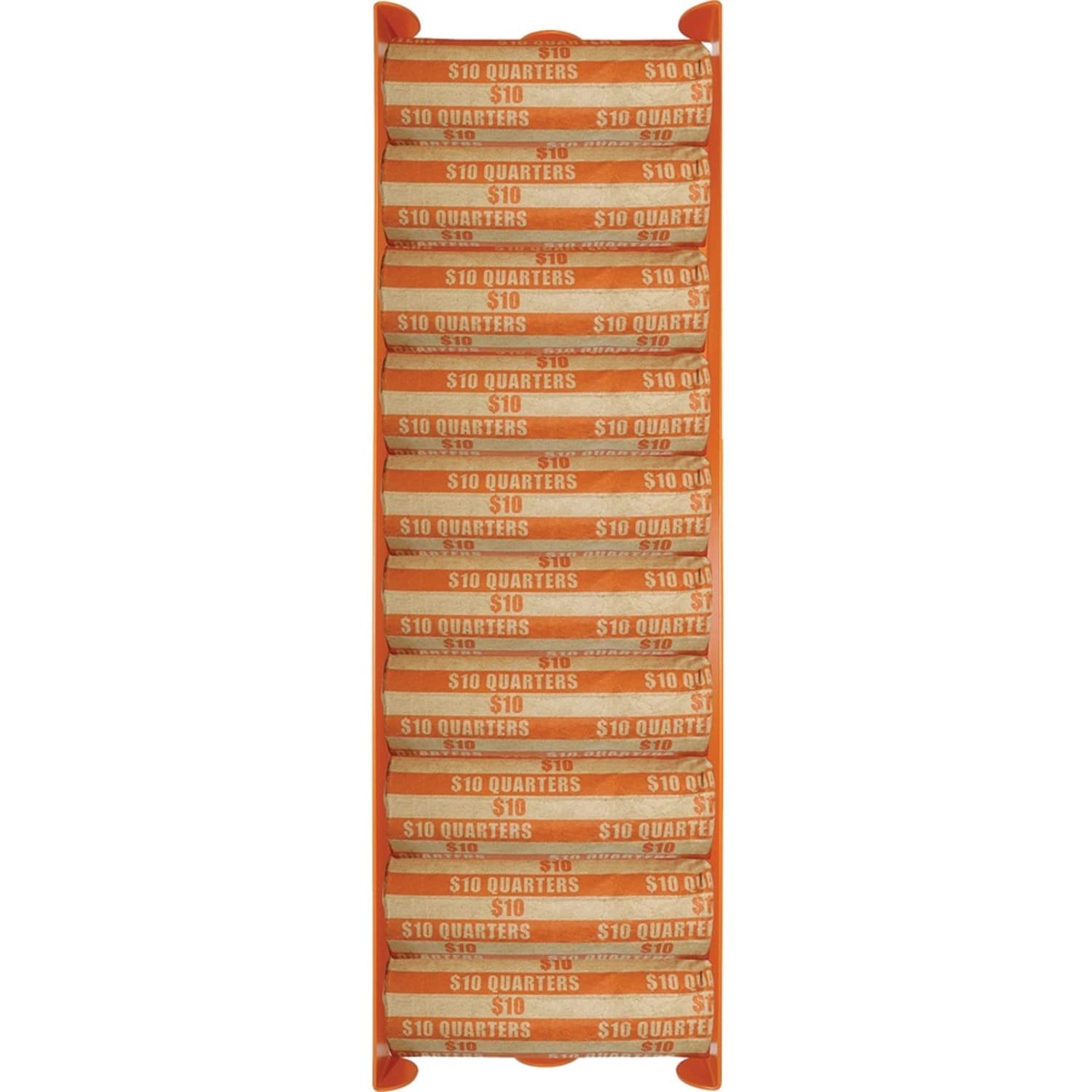 Nadex Coins Aluminium Coin Tray, Quarters, Orange - 1 Coin - Aluminum - Orange - 1in Height x 3.1in Width x 10.3in Depth - Image 4