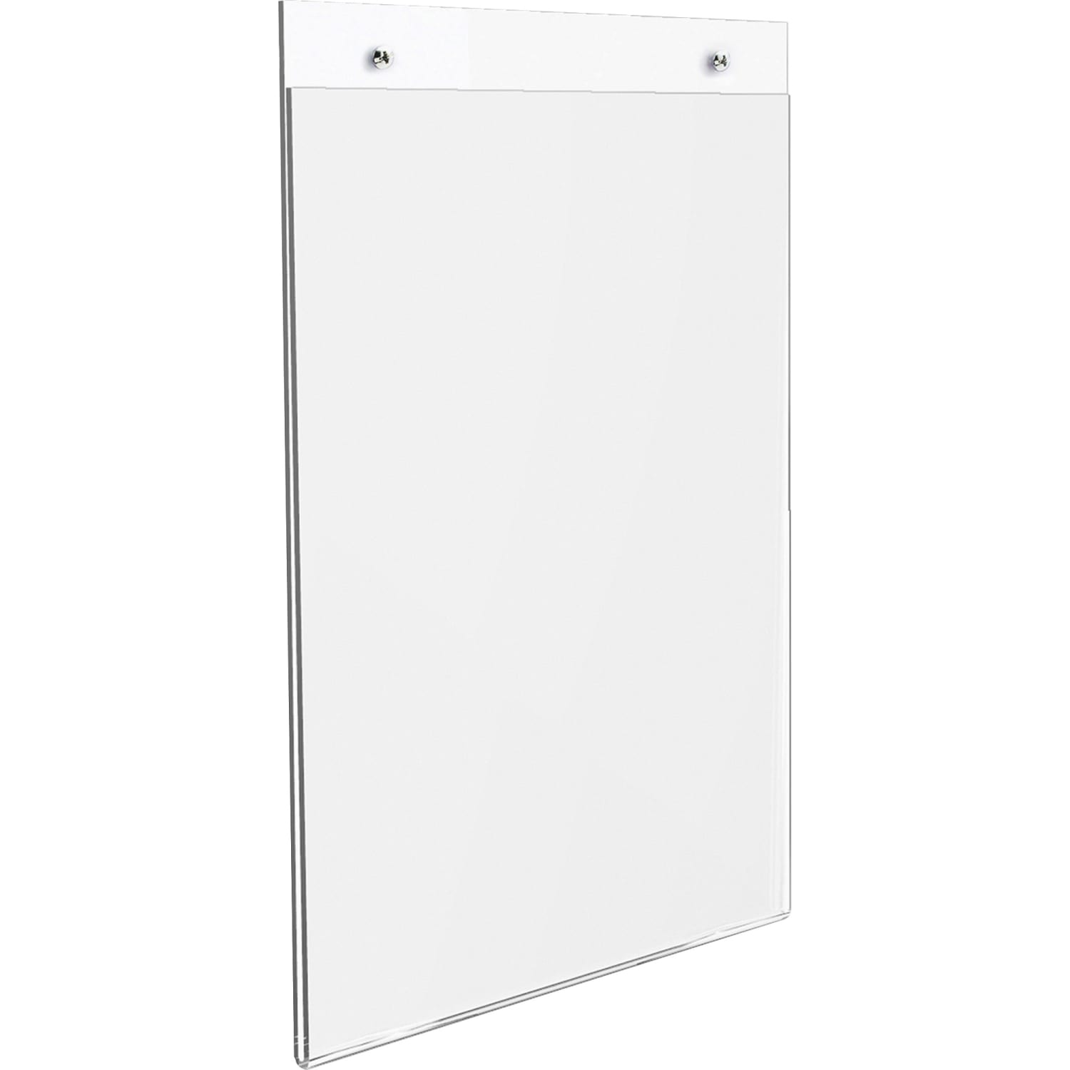 Lorell Wall-Mounted Sign Holder, 8-1/2in x 11in, Clear - Image 5