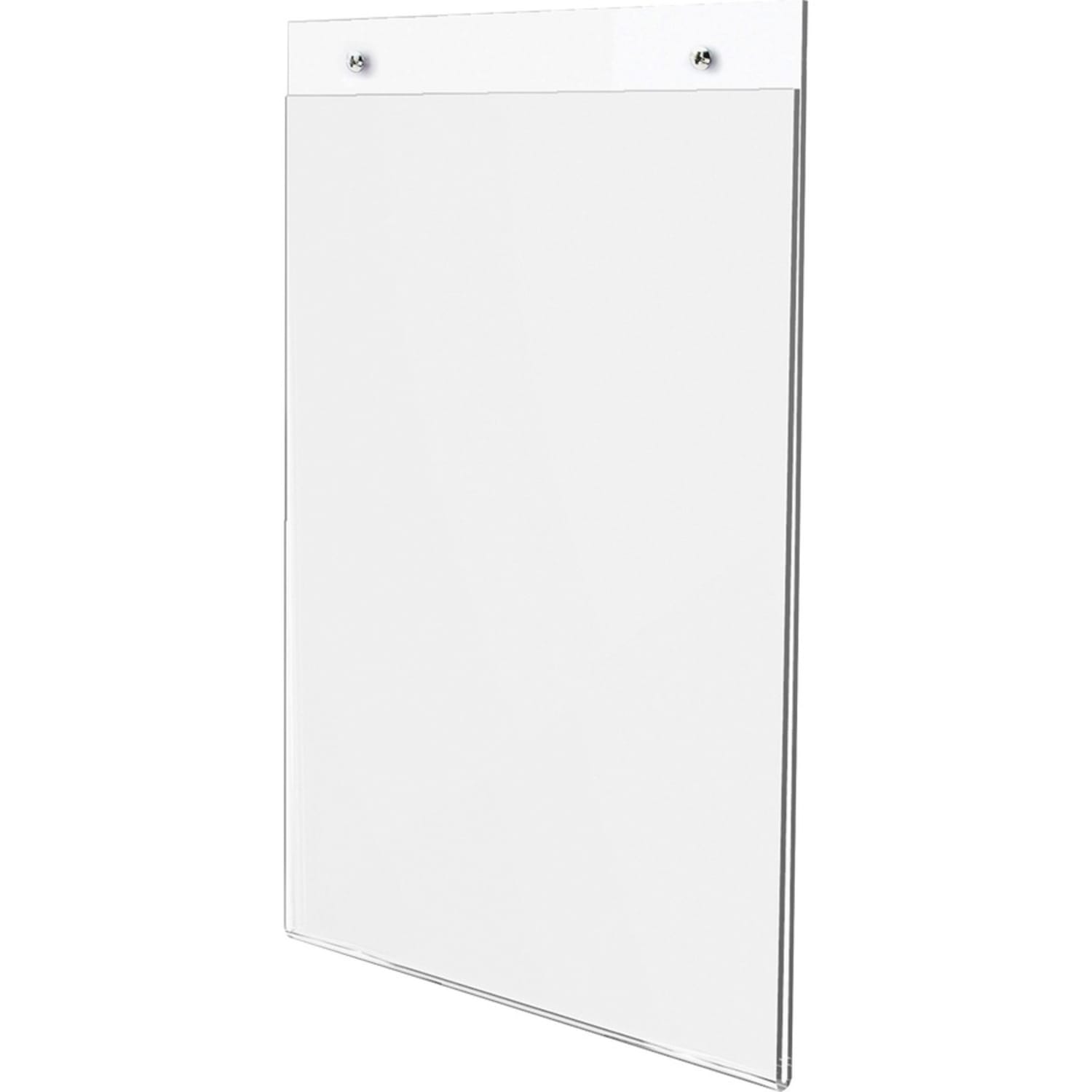 Lorell Wall-Mounted Sign Holder, 8-1/2in x 11in, Clear - Image 6