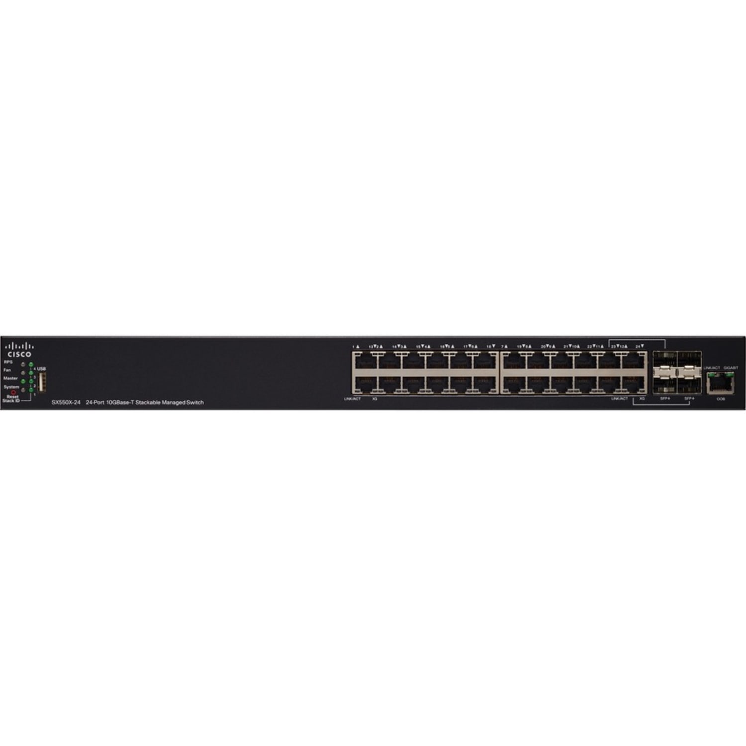 Cisco SX550X-24F 24-Port 10G SFP+ Stackable Managed Switch - 24 Ports - Manageable - 2 Layer Supported - SX550X24FK9NA - Image 4