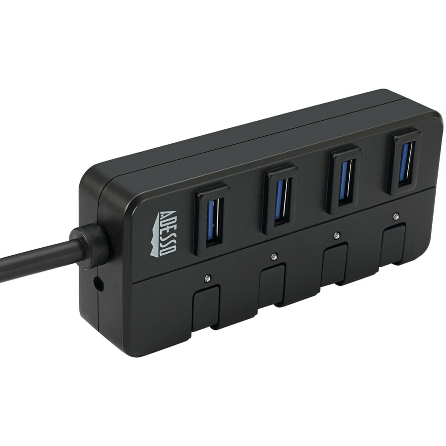 Adesso 4-ports USB 3.0 Hub - USB - External - 4 USB Port(s) - 4 USB 3.0 Port(s) - PC, Mac - Image 4