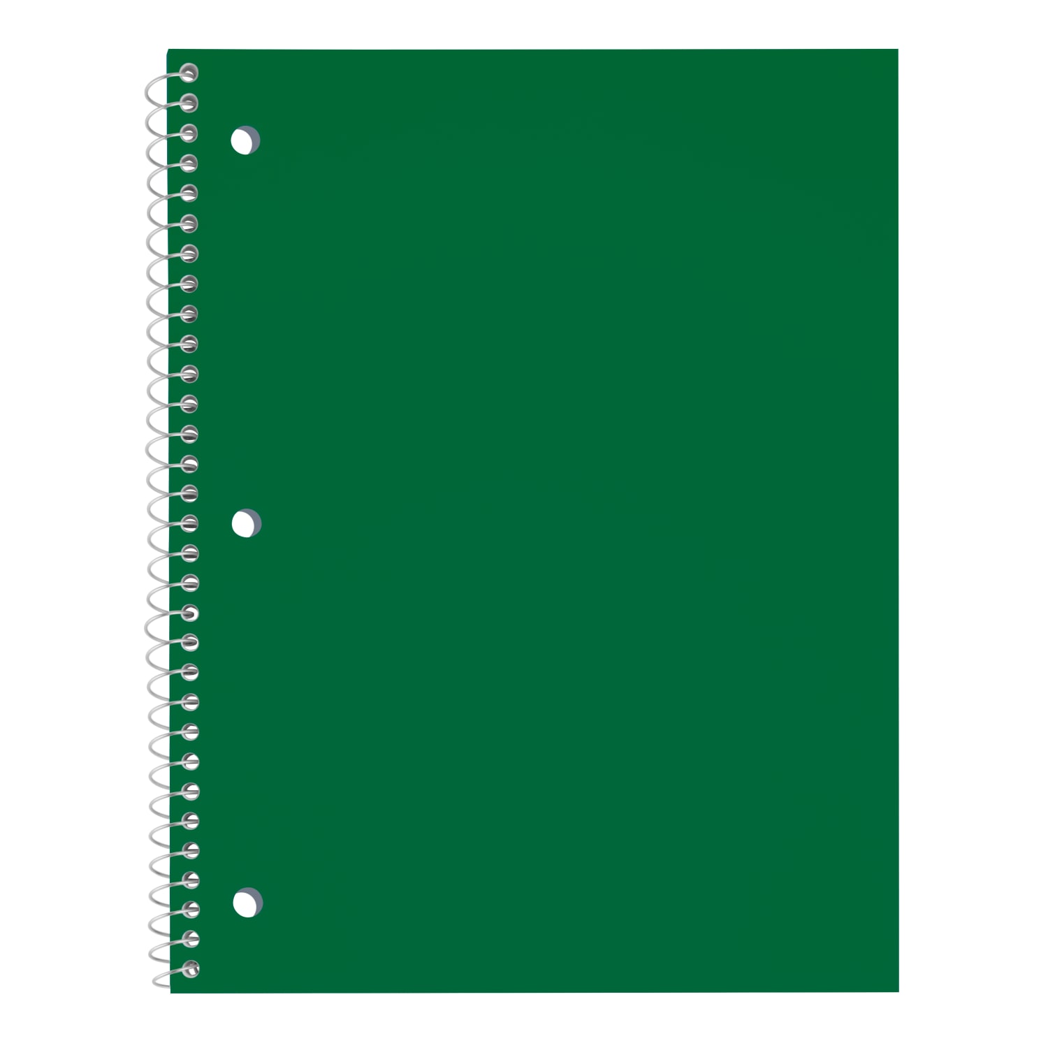 Just Basics Poly Spiral Notebook, 8in x 10-1/2in, 1 Subject, College Ruled, 70 Sheets, Assorted, Pack Of 6 - Image 6