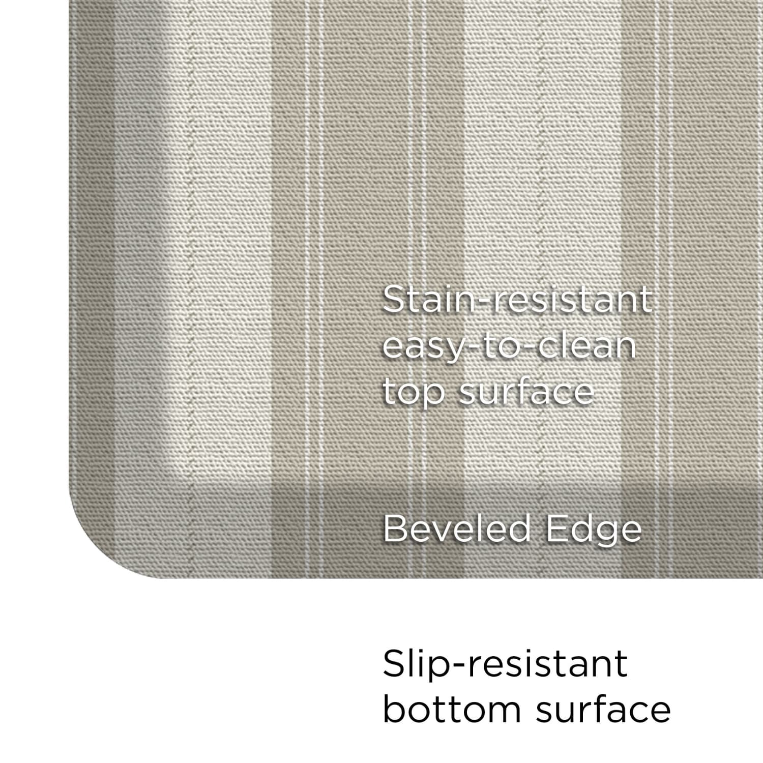 GelPro Designer Comfort Polyurethane Anti-Fatigue Mat For Hard Floors, 20in x 48in, Taylor Khaki - Image 5